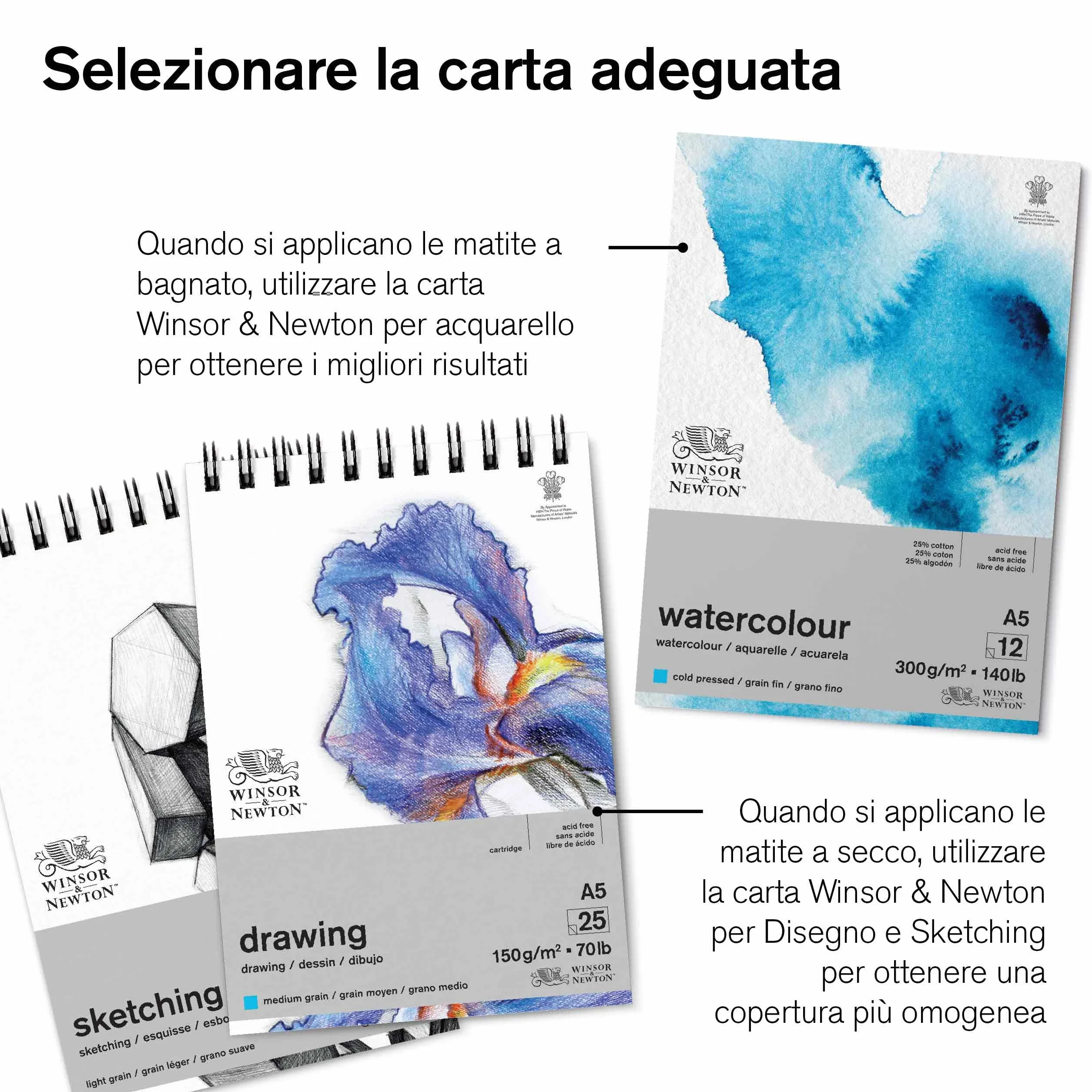 Winsor & Newton Studio Collection Matite Carboncino Scatola In Metallo 6 Pezzi