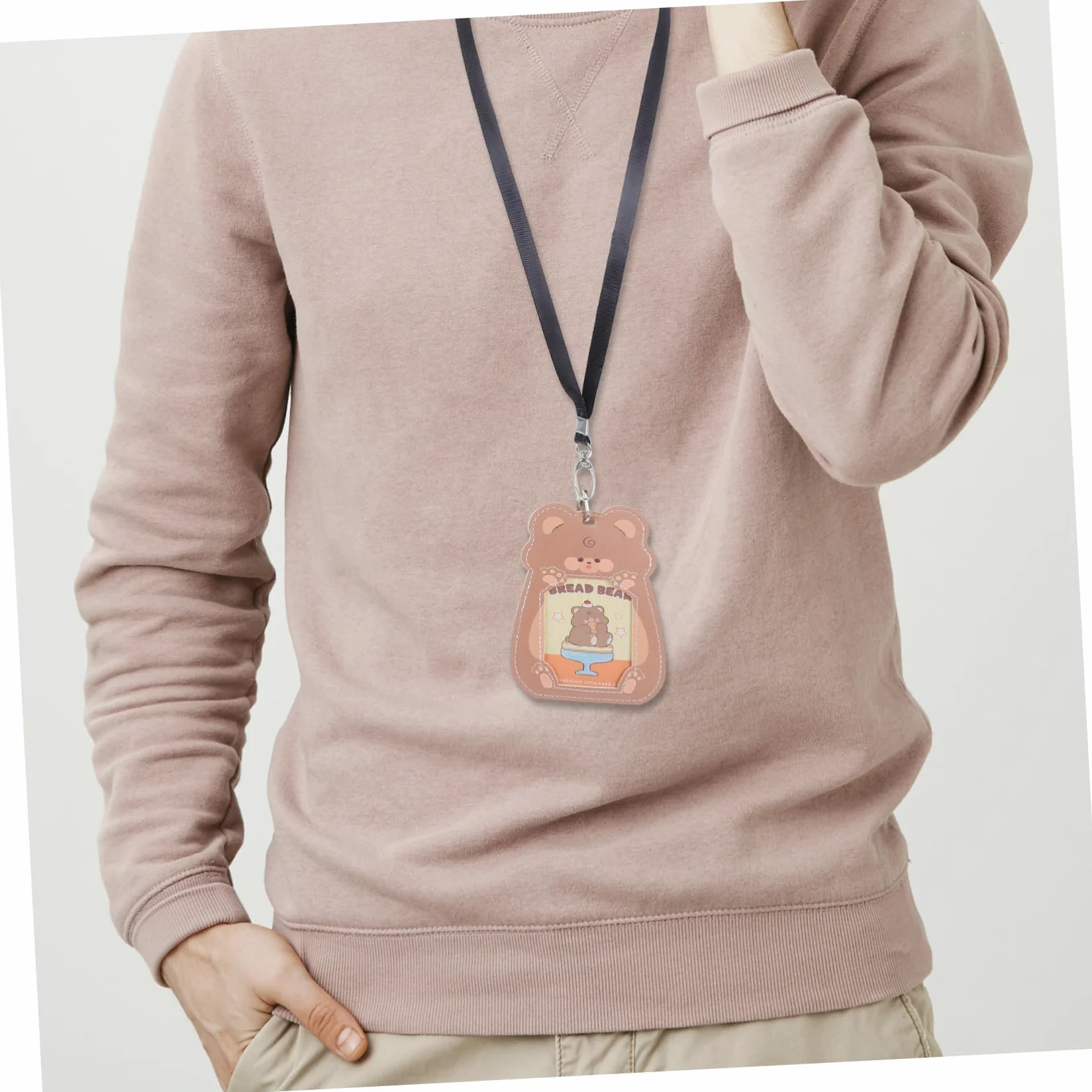 Veemoon 50pezzi Cordino per Badge Identificativi Porta Targhette con Clip Cordino da Collo per Tessere Identificative con Gancio Girevole