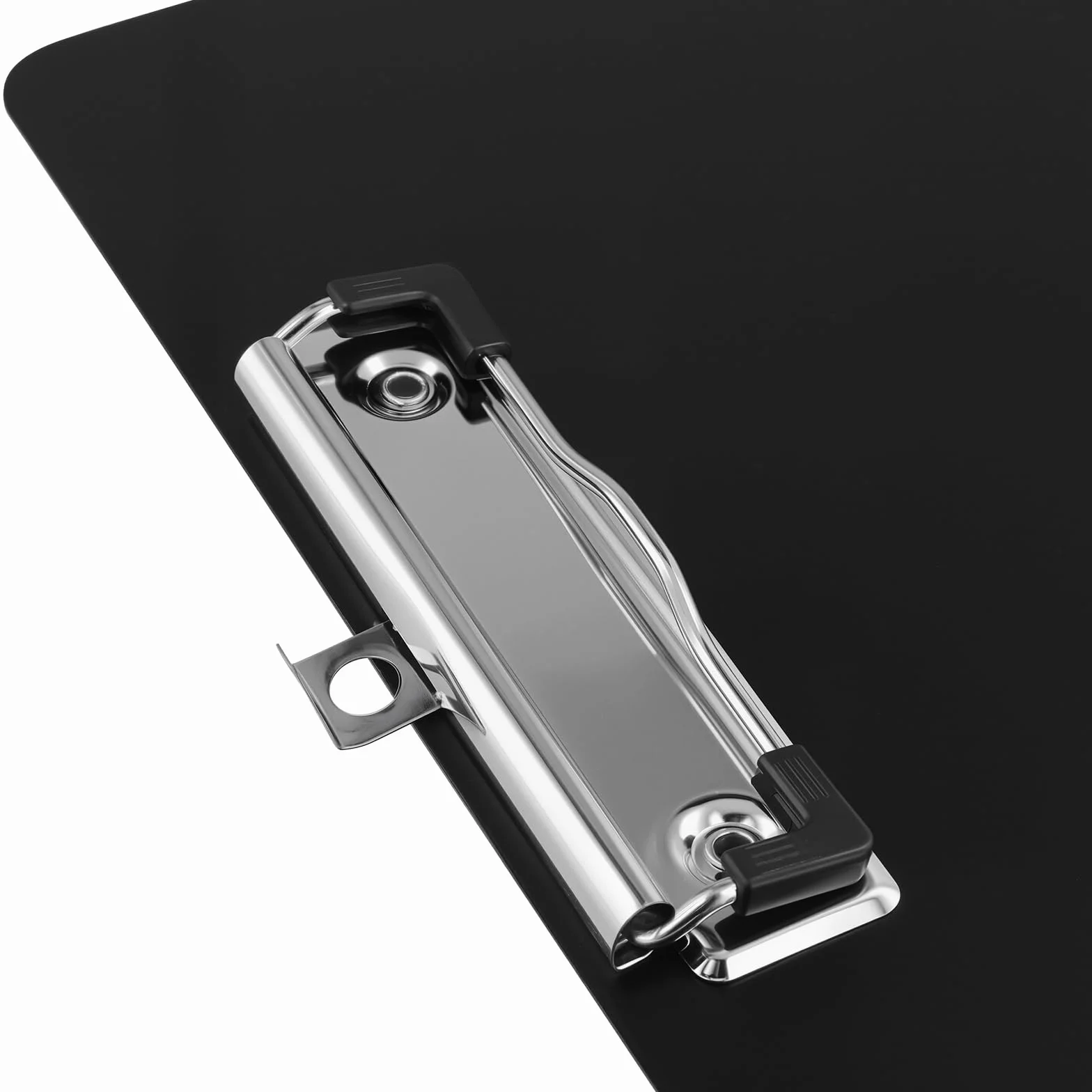 FUNSUEI 15 Portablocco A4 in Plastica con Pinza, Cartellina Rigida Portadocumenti, 31,5 x 22,5 cm, Nero, per Ufficio e Magazzino