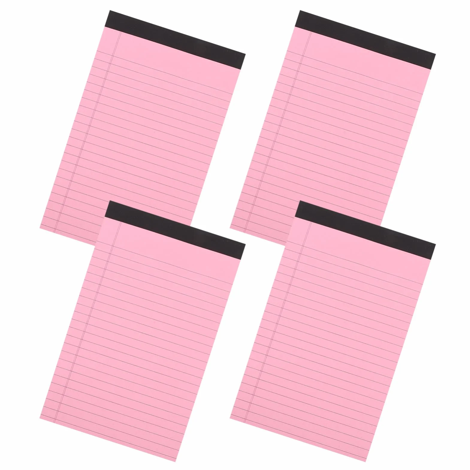 Legal Pad A5 Rosso in Carta 4 Pezzi, Lined Notepad | Quadernoni, Taccuino Appunti, Blocchi per Scrivere, Quaderni Appunti, Decorazioni Scuola