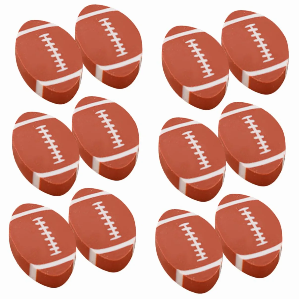 100 Gomme da Cancellare a Forma di Rugby in Tpr Marrone, Resistenti All'usura Design Creativo e Adorabile, per Studenti e Giochi su Tavolo Studio