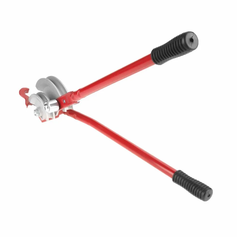 Piegatubi Curvatubo Professionale 2 in 1 Heavy Duty per Tubi Rame Alluminio 15 mm 22 mm Rosso