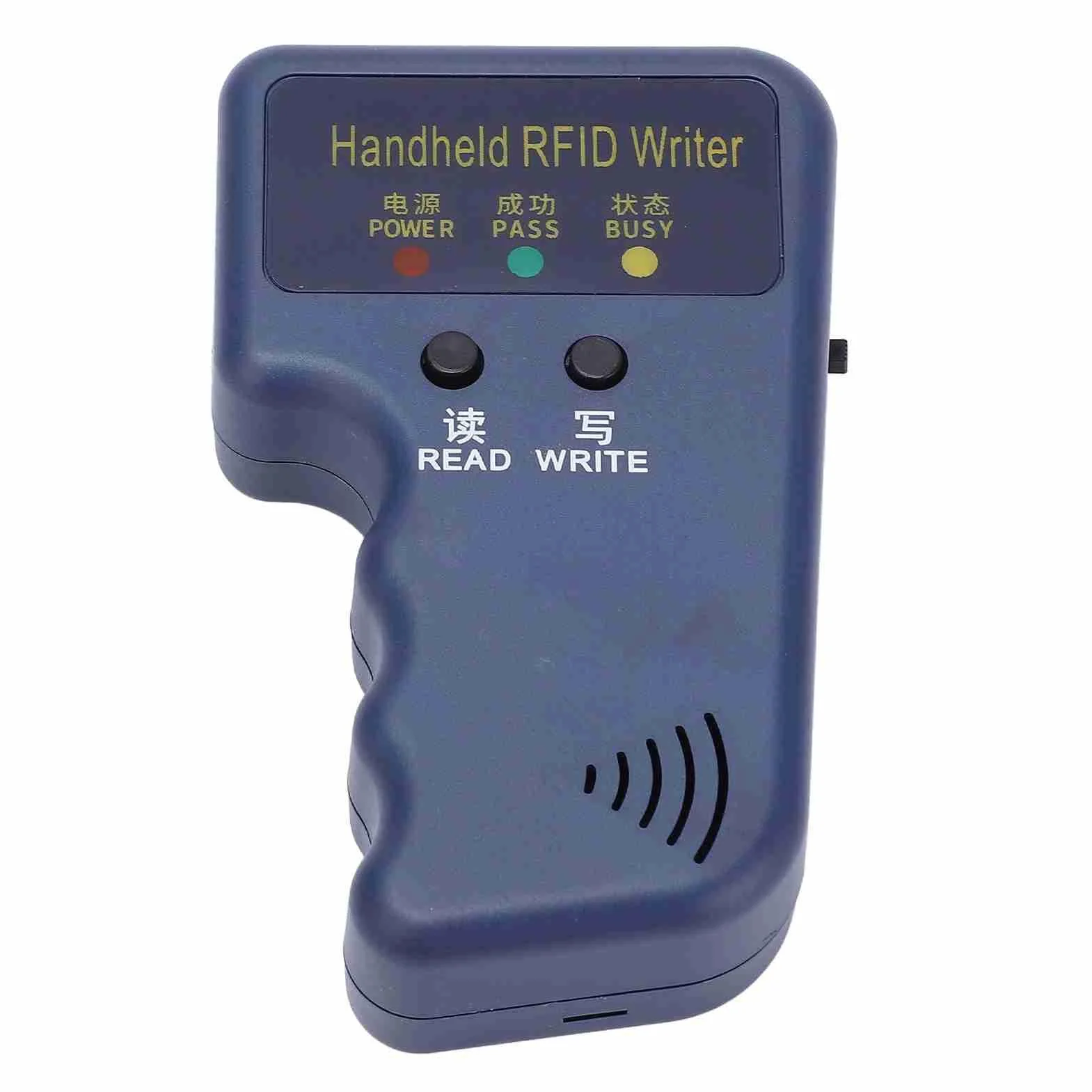 Lettore di fotocopiatrici di carte d'identità RFID portatile, Duplicatore di scrittori portatili + 6 tag scrivibili + 6 carte, Duplicatore di scrittori di lettori di carte d'identità RFID Copier