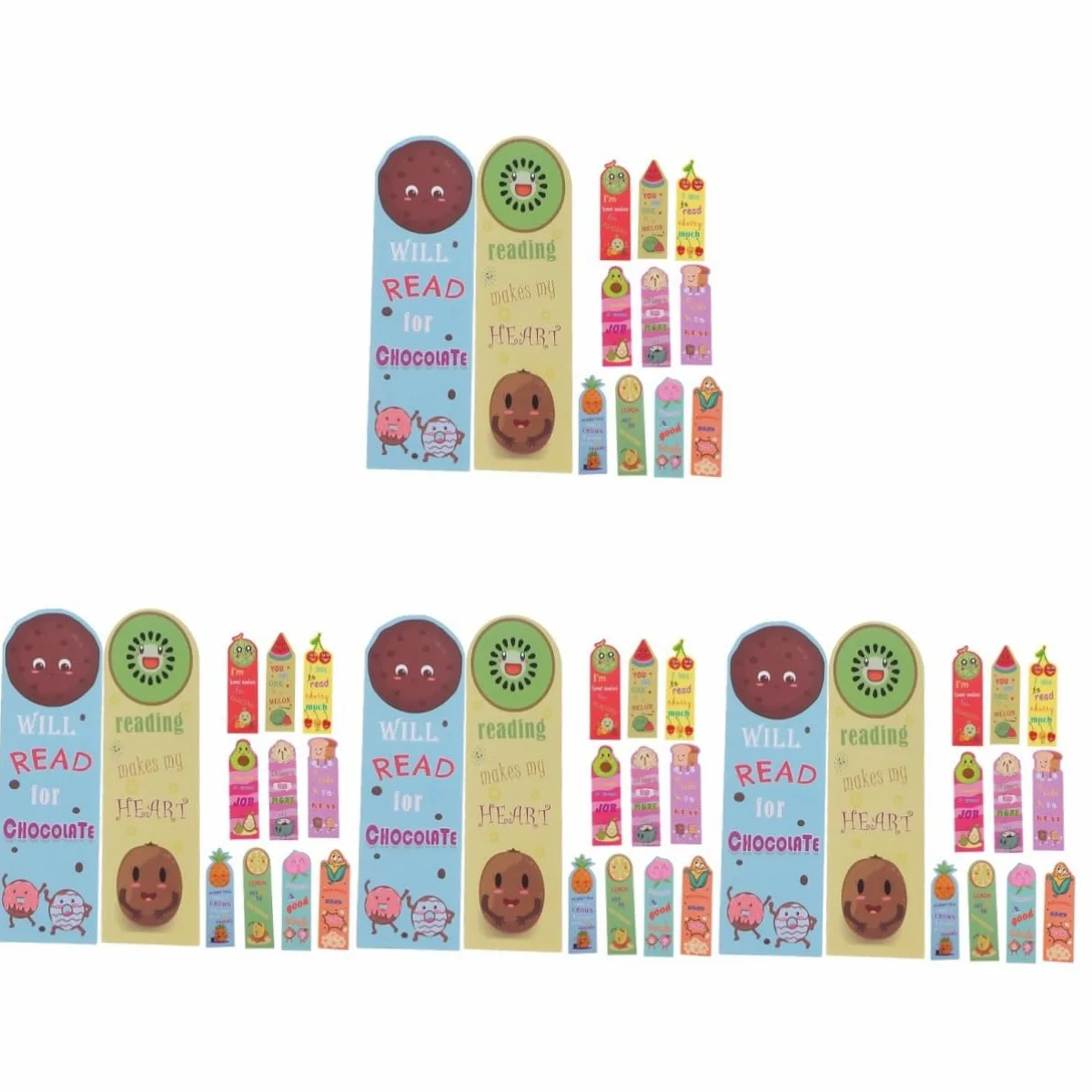 4 Set Adorabili Ragazzi E Ragazze Ragazza Segnalibri Creativi Profumati Frutta Pagina Marcatori Compleanno Scuola Bambini Libro Lettura 36 Pezzi * 4