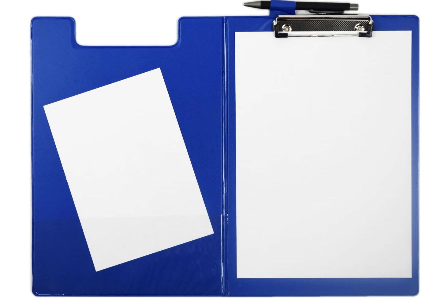 SECO Portablocco A4 ECO PVC | Blu | Confezione da 12 | Lavagna con clip | Clip in metallo resistente, pannello rigido in PVC, documenti A4, per ufficio, scuola e magazzino