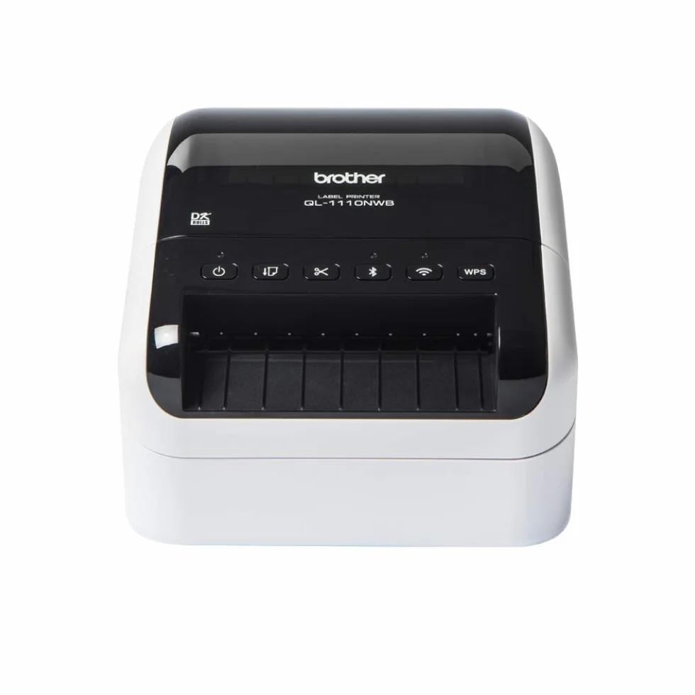 Brother QL-1110NWBC stampante per etichette [CD] Termica diretta 300 x 300 DPI 110 mm/s Con cavo e senza cavo DK Wi-Fi Bluetooth (BROTHER QL1110NWBC - LABEL PRINTER)
