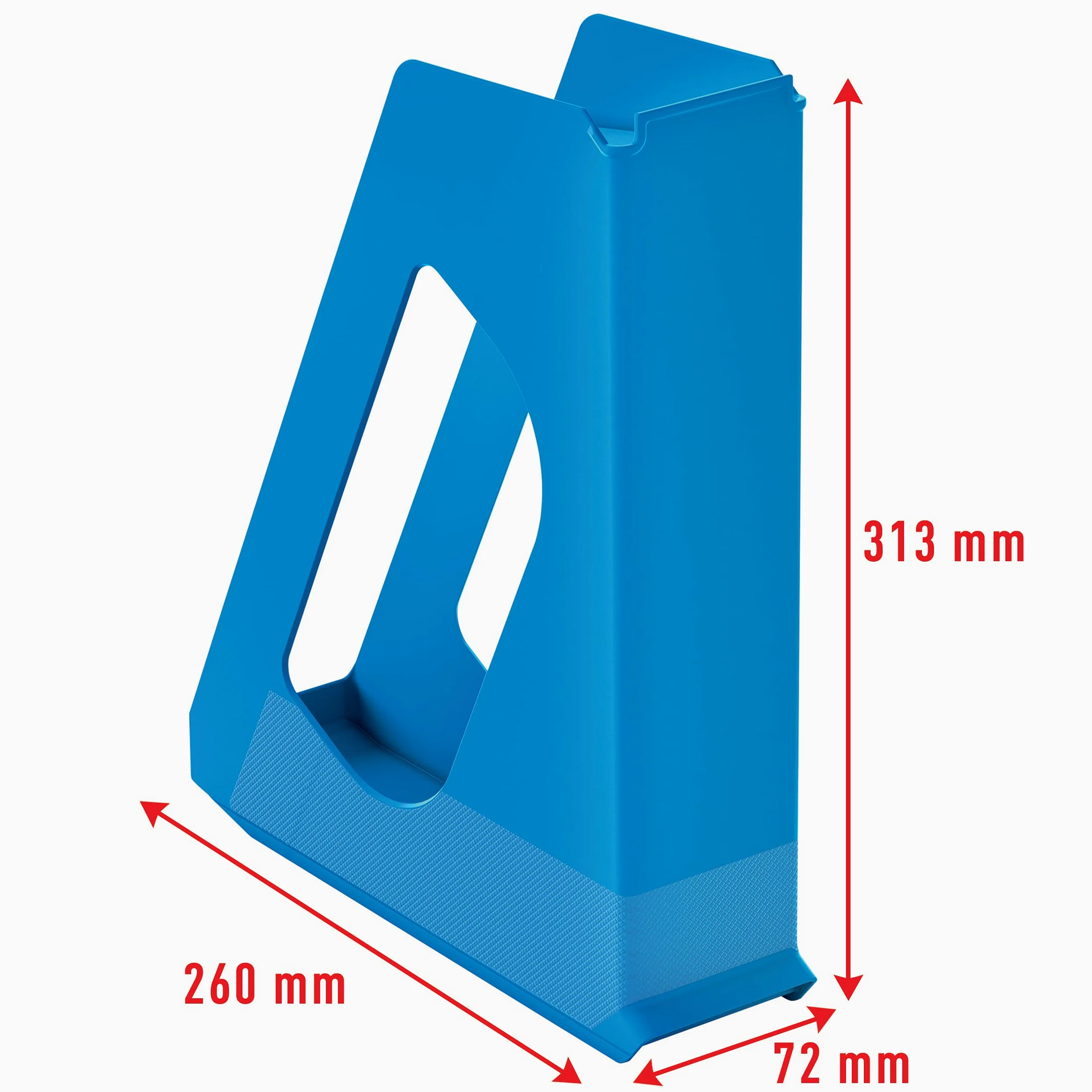 Esselte VIVIDA 628218 - Raccoglitori in formato A4, ideali per volantini, brochure, documenti, cartelline e raccoglitori, in plastica resistente, blu, confezione da 10
