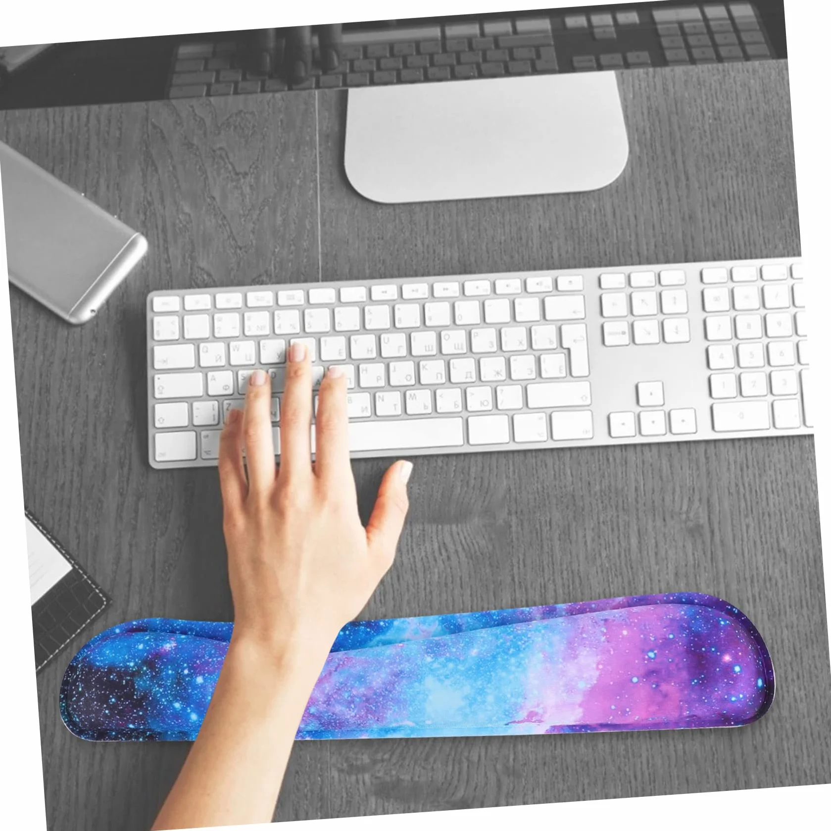 Artibetter Tappetino Mouse Ergonomico Poggiapolsi Per Tastiera in Memory Foam Per Casa e Ufficio Di Supporto Per Mouse e Polso Per Laptop e Utilizzo Computer