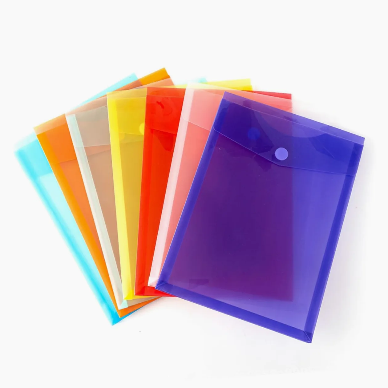 EXCEART 21pezzi Cartelline Documenti Colorate Faldoni Riutilizzabili Plastica Per Ufficio Scuola e Casa Facilità Di Organizzazione e Pulizia