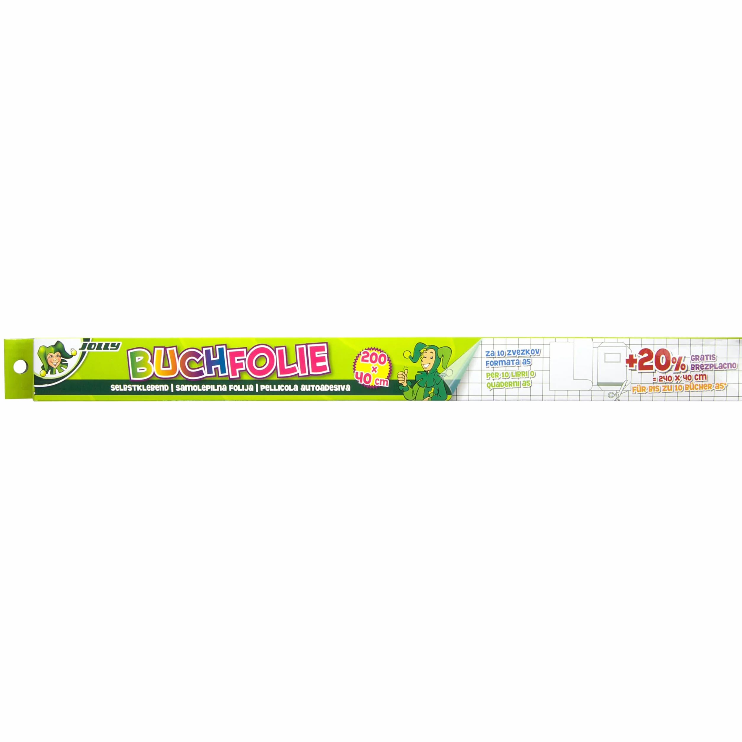 JOLLY Protezione per Libri 2mx40cm per A4/A5/Quarto
