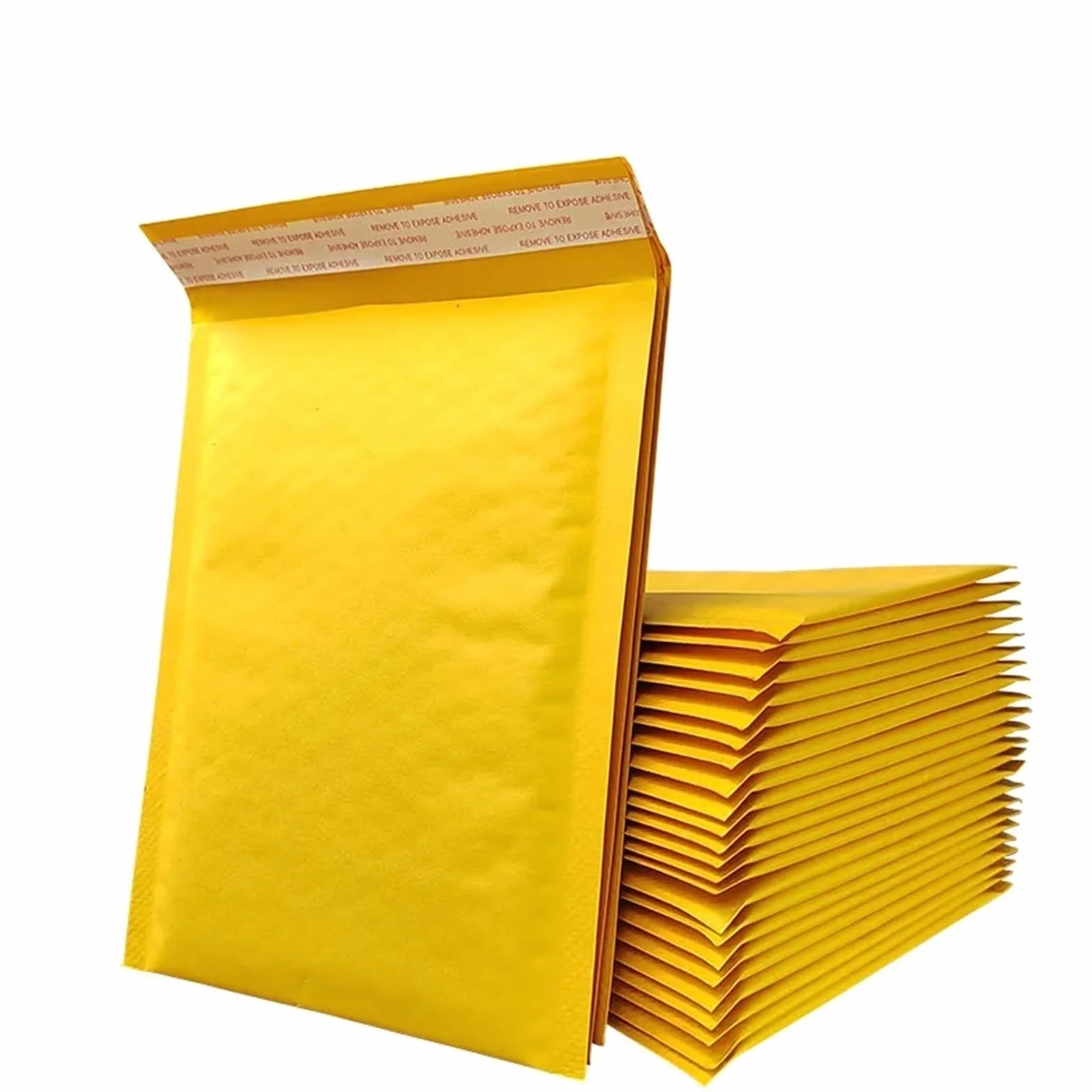 Buste Imbottite Per Spedizioni Confezione di buste postali a bolle carta Kraft gialle da 50/100 pezzi