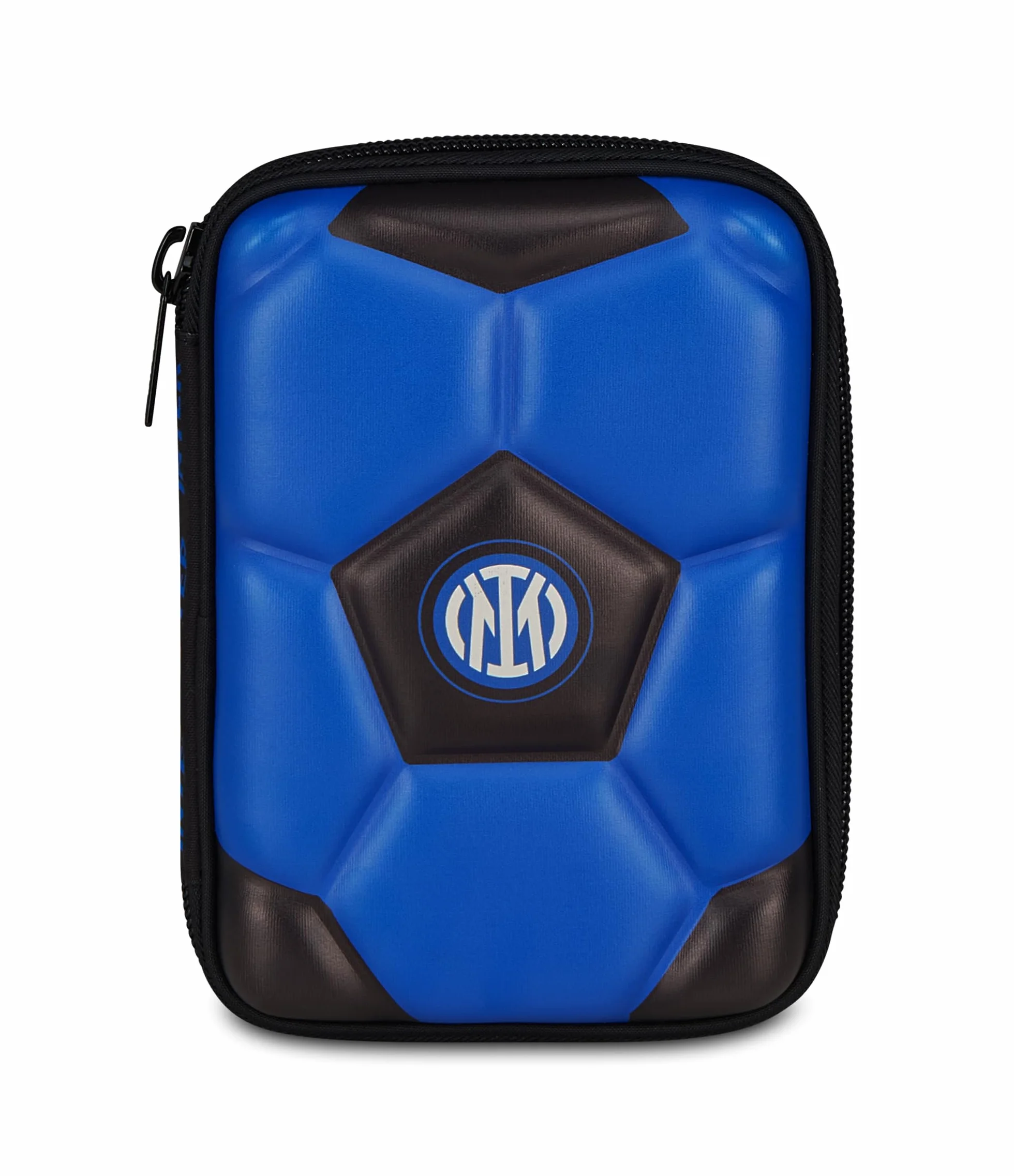 Seven Astuccio Scuola Quick Case 3D Inter, Blu, Astuccio con scocca 3D, Apertura con zip, Accessori Zaino, Scuola elementare e media, Bambini e ragazzi, Calcio, Prodotto ufficiale