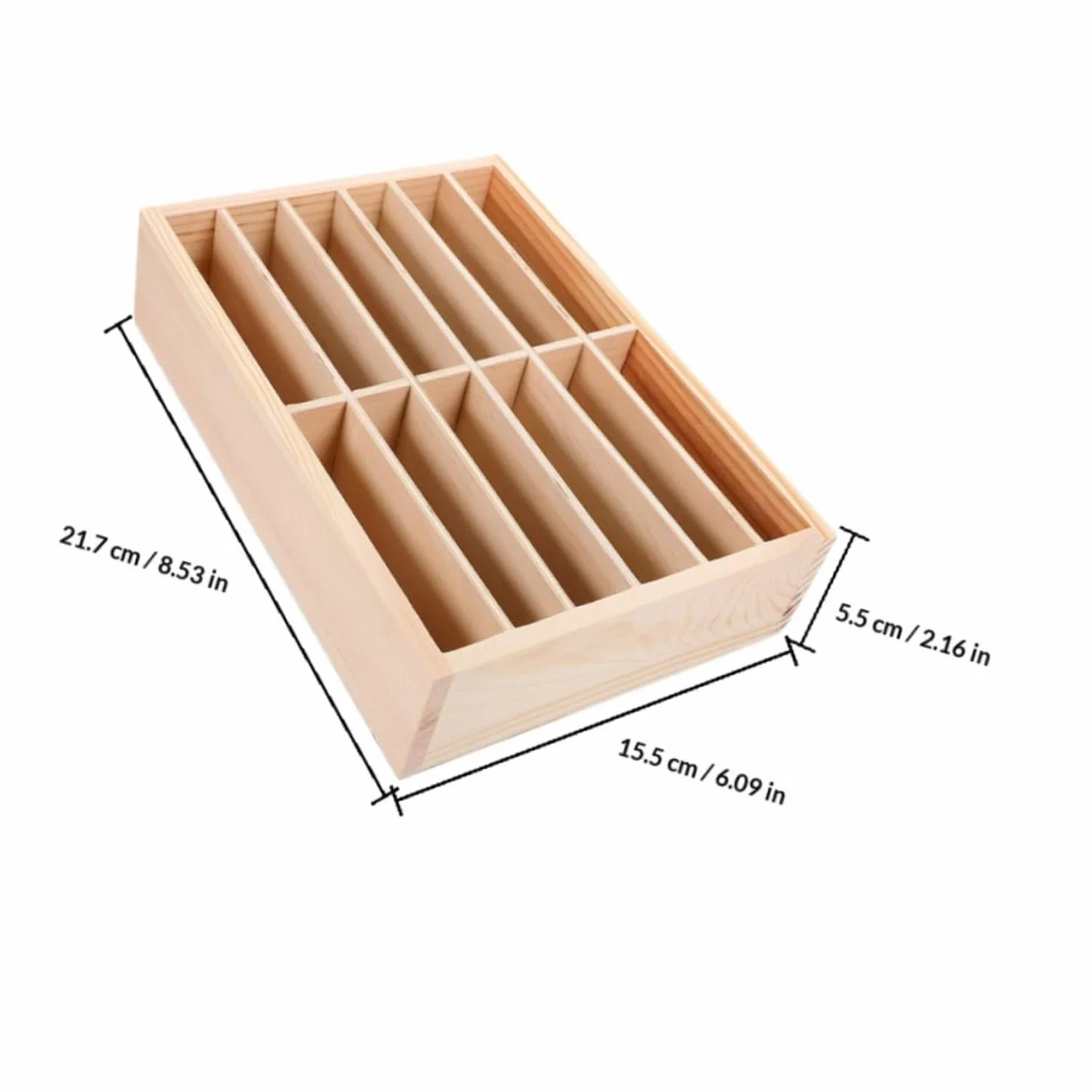 Gadpiparty Organizer per Smartphone in Legno 12 Scomparti, Supporto da Tavolo per Ufficio e Sala Riunioni, Protezione Robusta per Telefoni, Set da 2 Pezzi