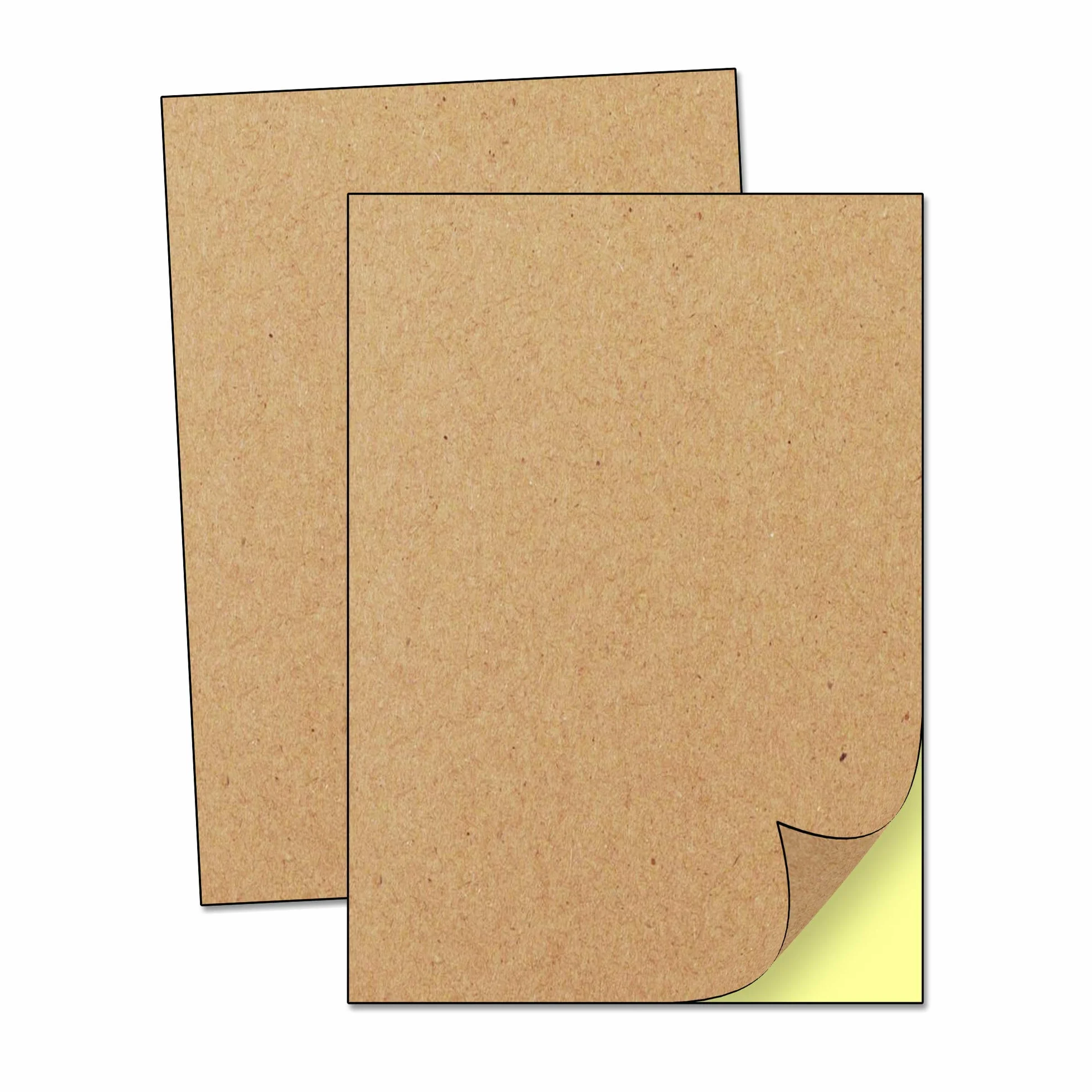 Carta Kraft Adesiva A4 Etichette per Stampare 297 x 210 mm 50 fogli