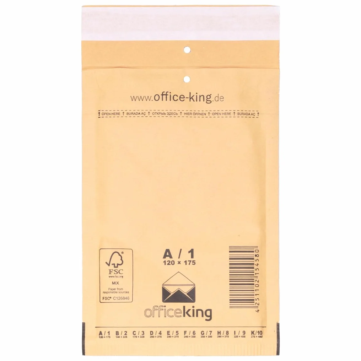 verpacking 600 Buste gialle imbottite 12 x 17,5 cm A1 - Buste pluriball, Buste con bolle