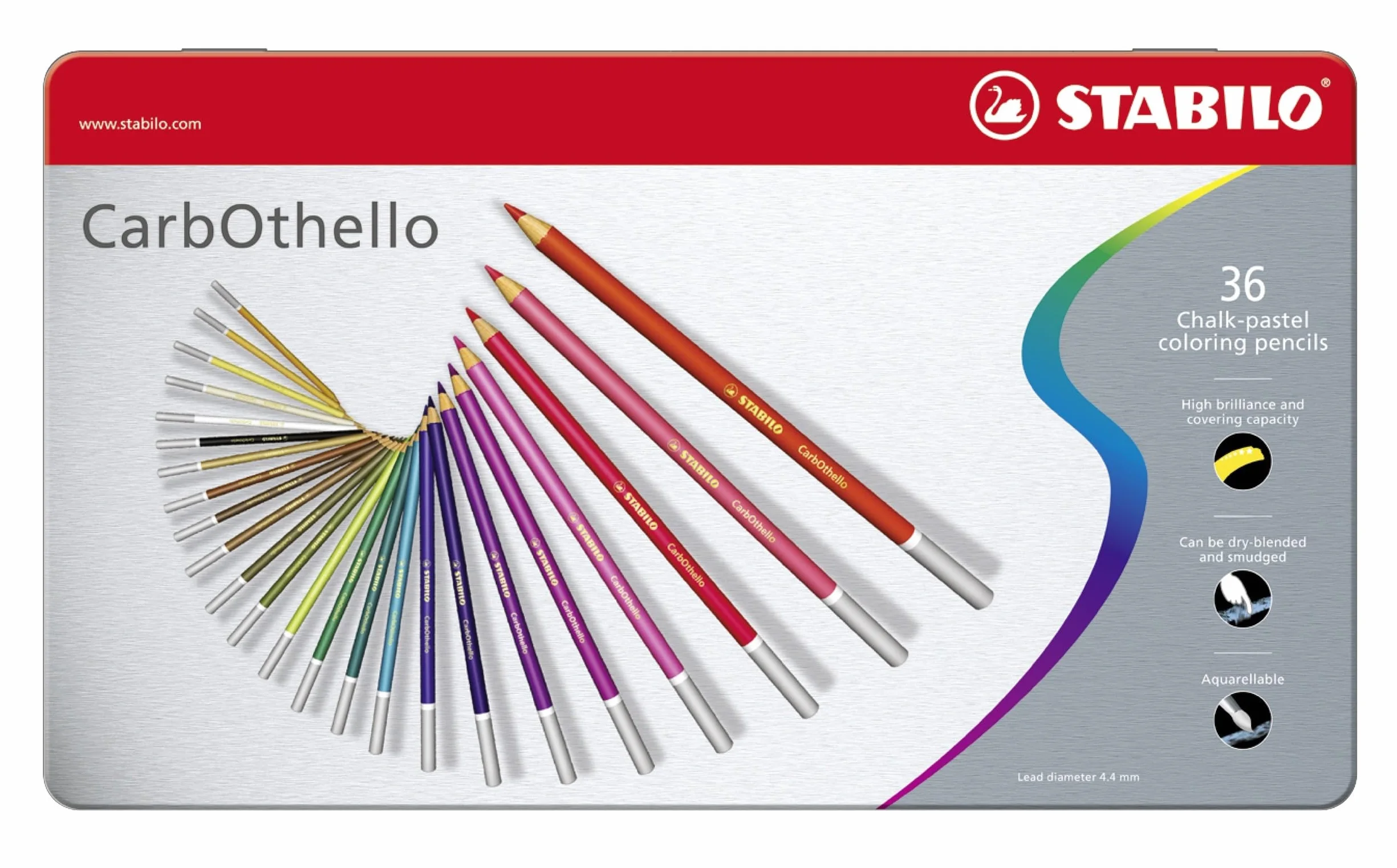 Stabilo CarbOthello Matita a gesso pastello 36 pezzi 36 colori