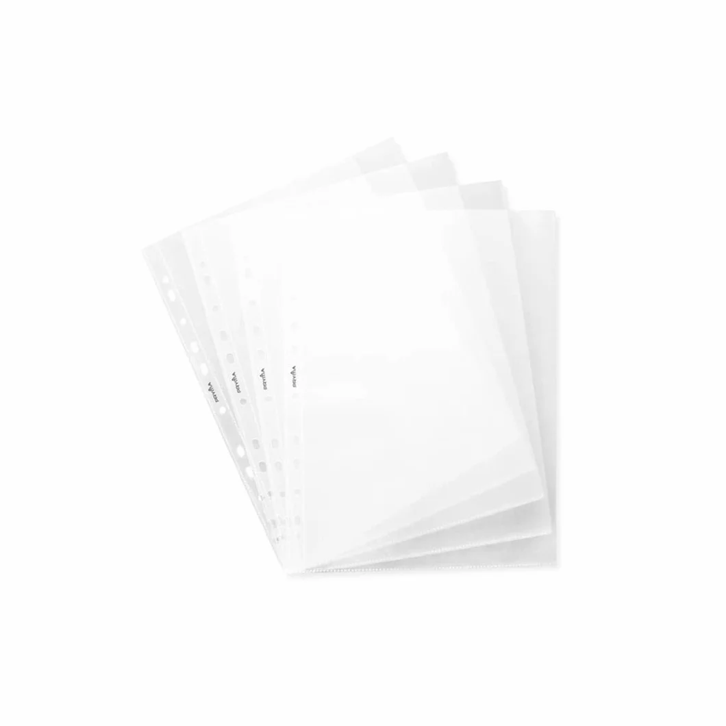 PRYMA Buste Forate A3 30x42 cm Trasparenti Lucide per Raccoglitori Protezione Documenti 20 pezzi