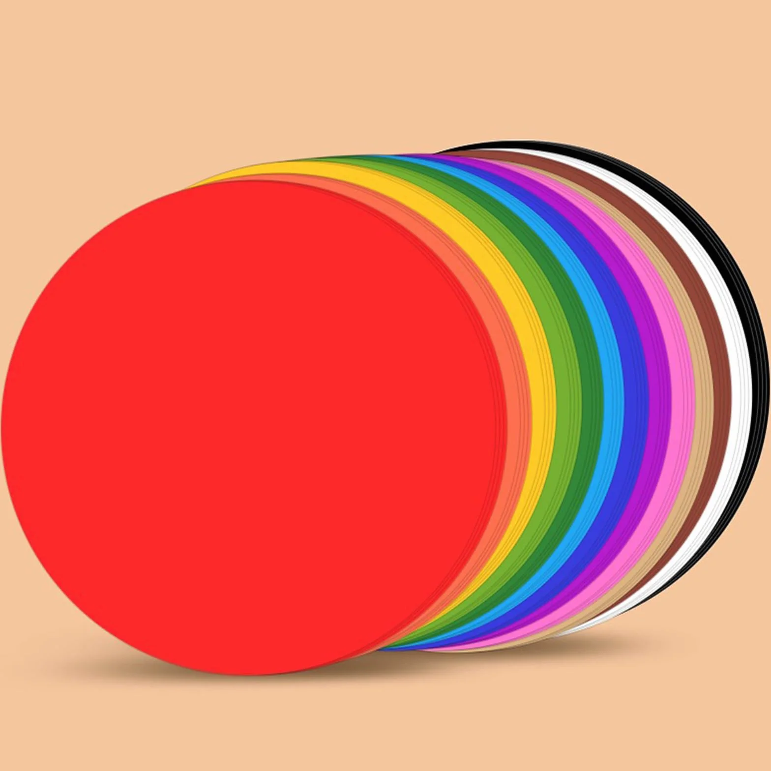 Cerchi di carta colorati 33 cm 20 pezzi per decorazioni classe