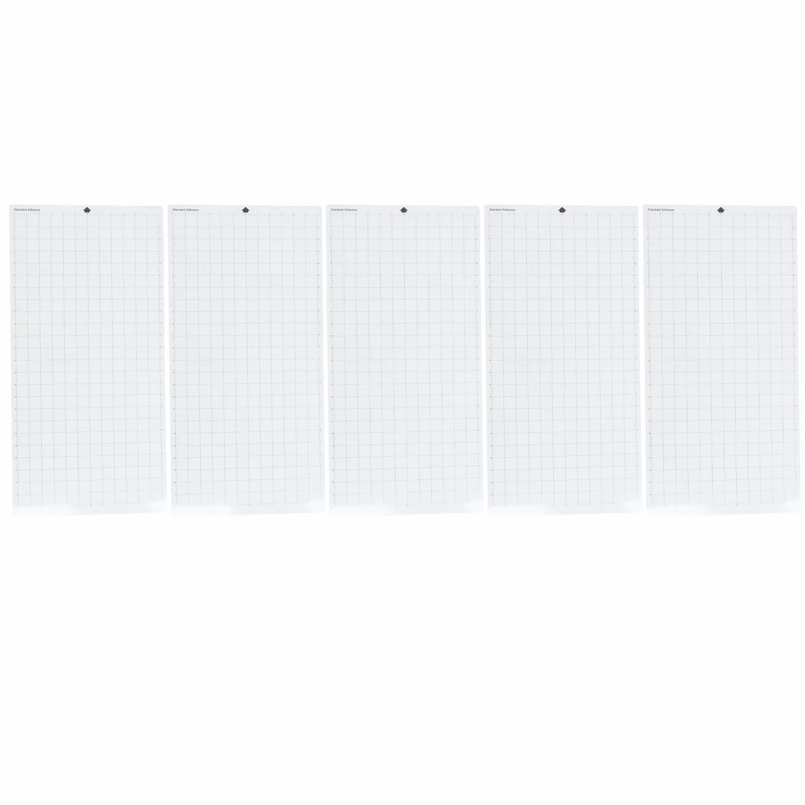 Cocoarm Tappetino da Taglio Tappetino da Taglio a Griglia Trasparente 5 Pezzi Adesivo in PVC Antiscivolo 24 X 12 Pollici per Carta da Costruzione Carta Modello Kraft da Stampa e Cartone
