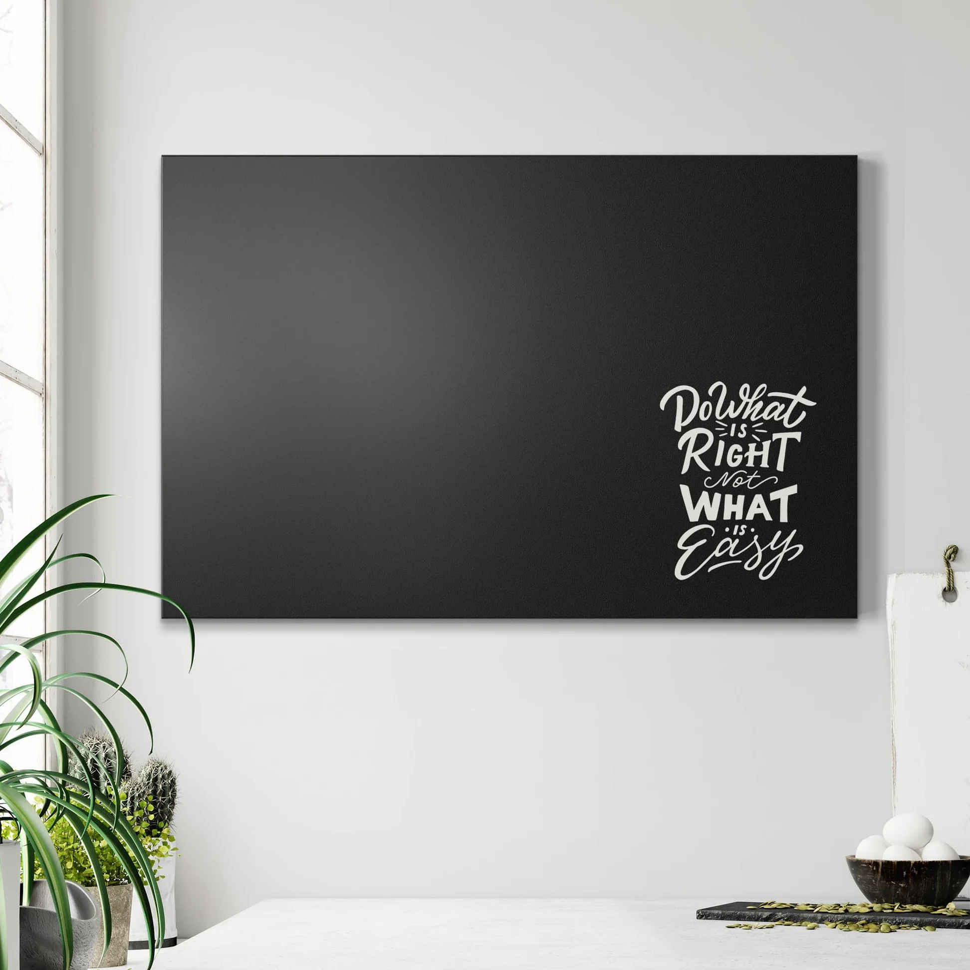 DEQORI Lavagna magnetica con stampa UV | motivo "inciampare porta all'obiettivo" | Design rettangolare 90 x 60 cm | Lavagna in metallo gesso scrivibile – Decorazione da parete per cucina, corridoio
