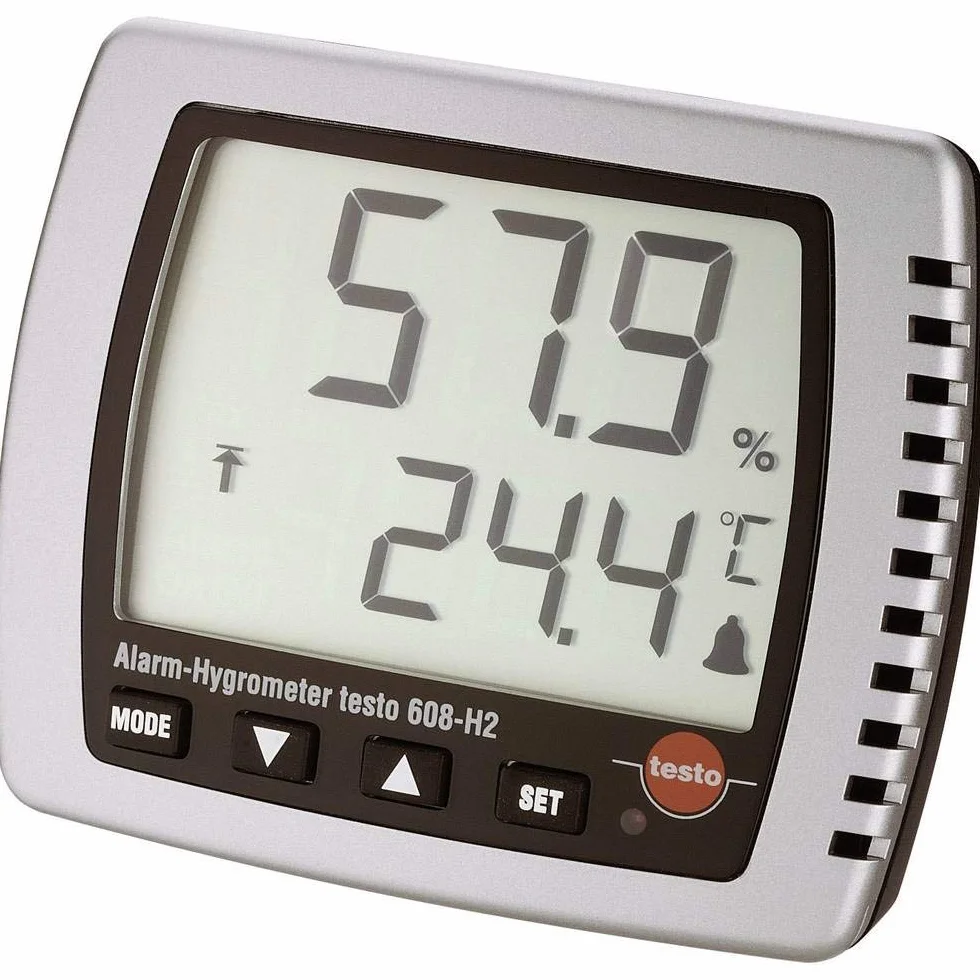 Testo 608-H2 Sveglia Igrometro Misurazione Umidità Punto di Rugiada Temperatura Allarme LED