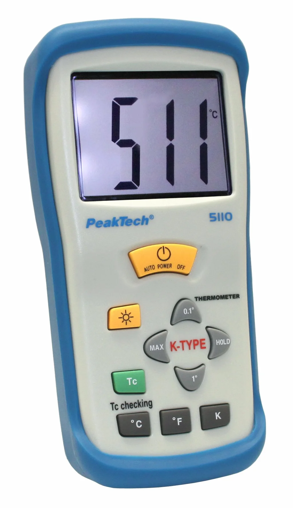 PeakTech Termometro digitale 1 canali -50°C +1300°C tipo K Sonda P 5110