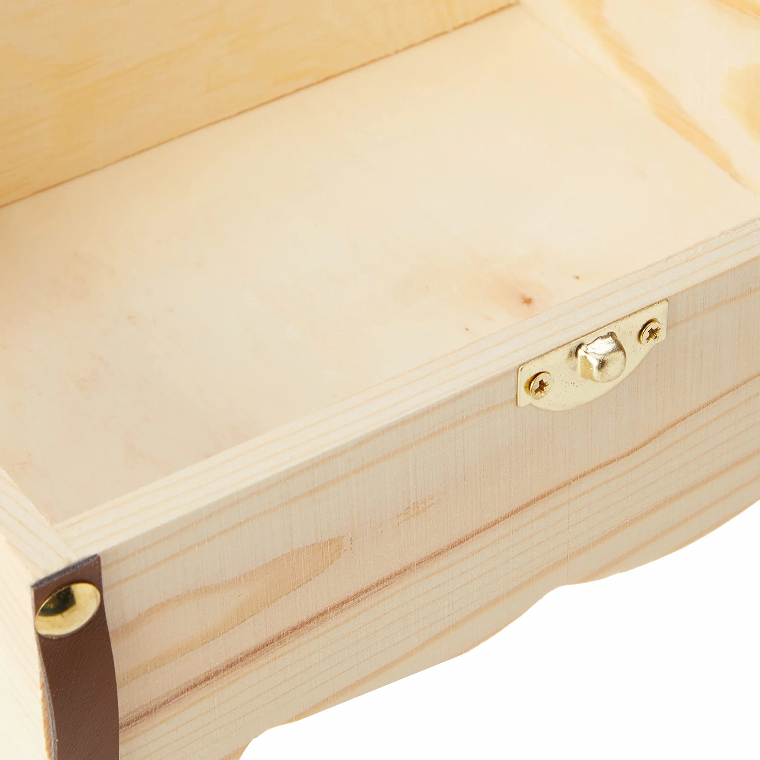 Glorex Scrigno in Legno di Pino Naturale 18 x 13 x 12,5 cm FSC per Dipingere e Decorare