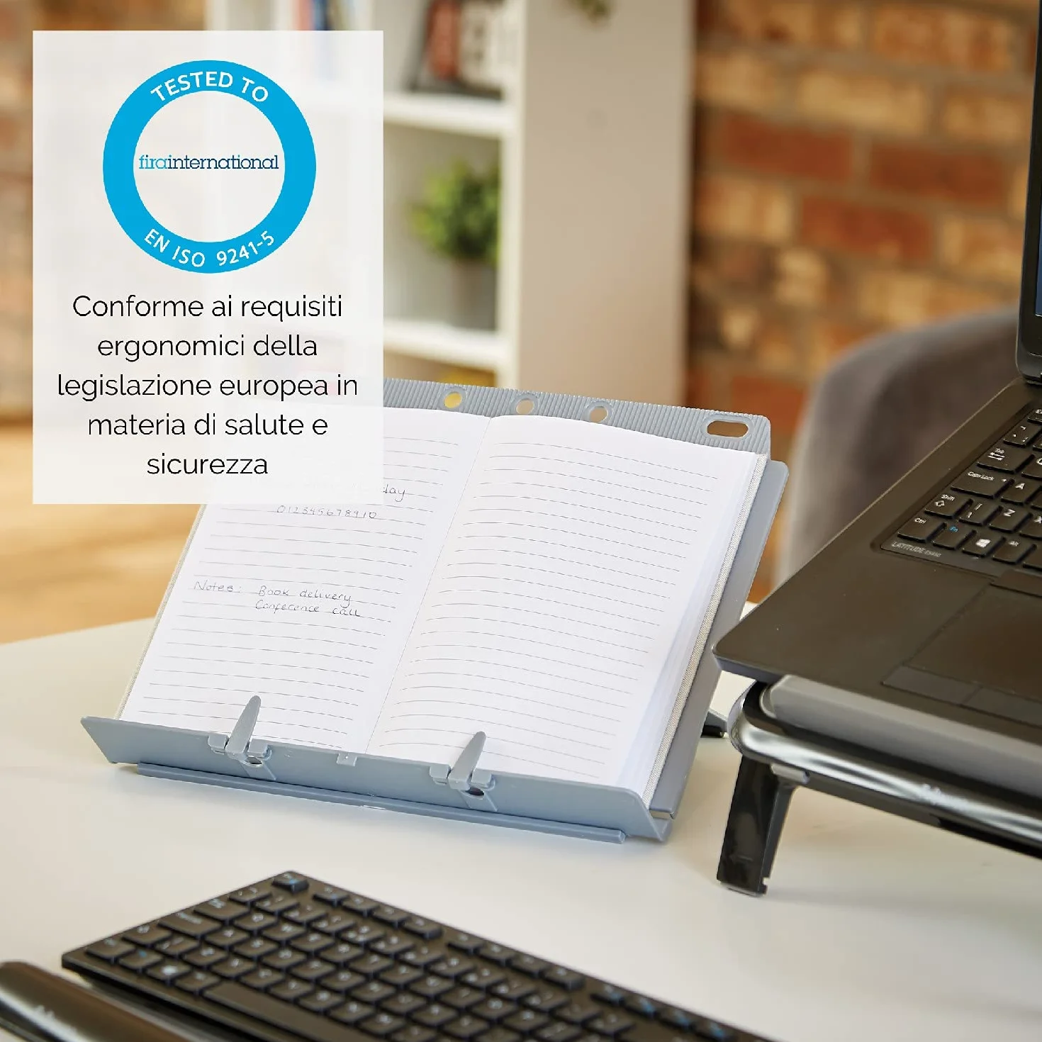 Fellowes Leggio Booklift Portatile Reggidocumenti Regolabile Altezza Inclinazione Pieghevole per Libri 400 Fogli
