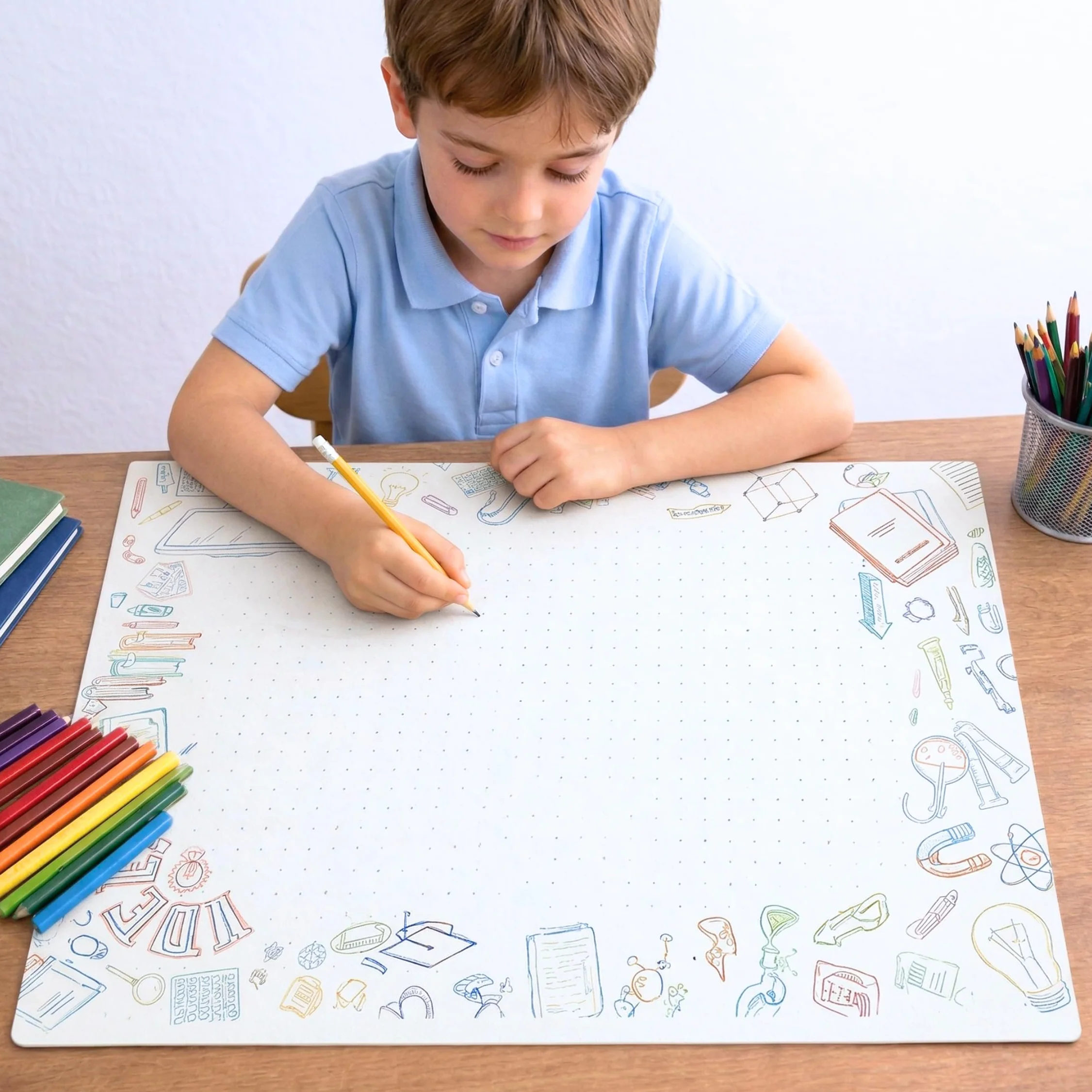 Friendly Fox Sottomano di carta XXL DIN A2 da strappare per bambini