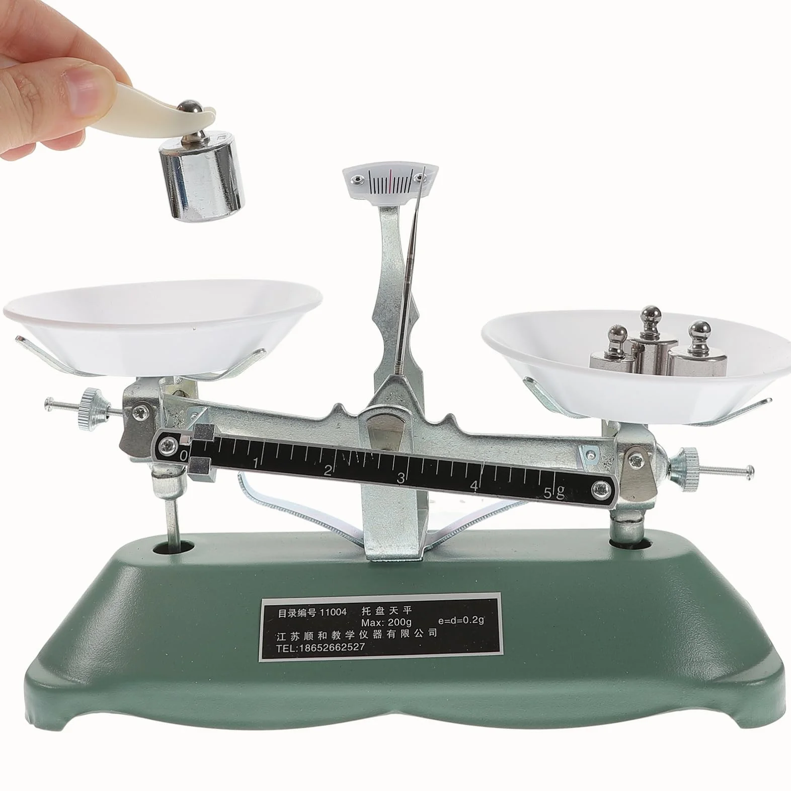 Strumento di Misura da Laboratorio con Tre Bracci Strumento Didattico Facile da Usare con Massine e Pinzette Visualizzazione Comoda per Insegnamento e Laboratorio