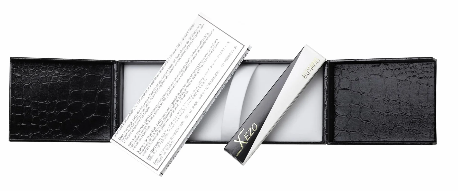 Xezo Incognito Penna stilografica laccato verde zinco placcatura platino pennino medio edizione limitata