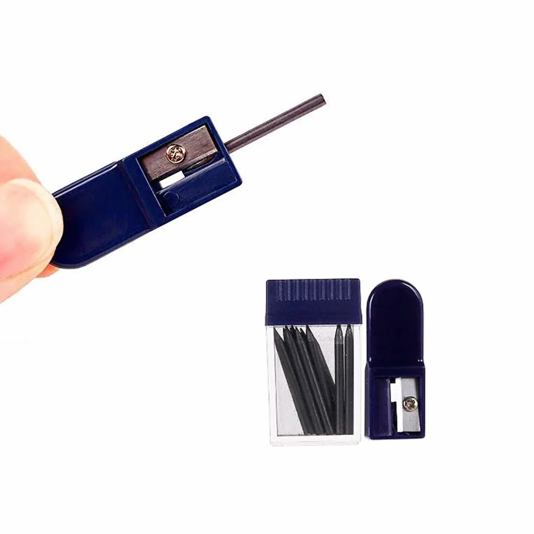 Pryma Mine Ricambio per Compasso Con Temperino, punte HB 2 X 2,5 Mm 12 Pz per Scuola e Disegno Tecnico