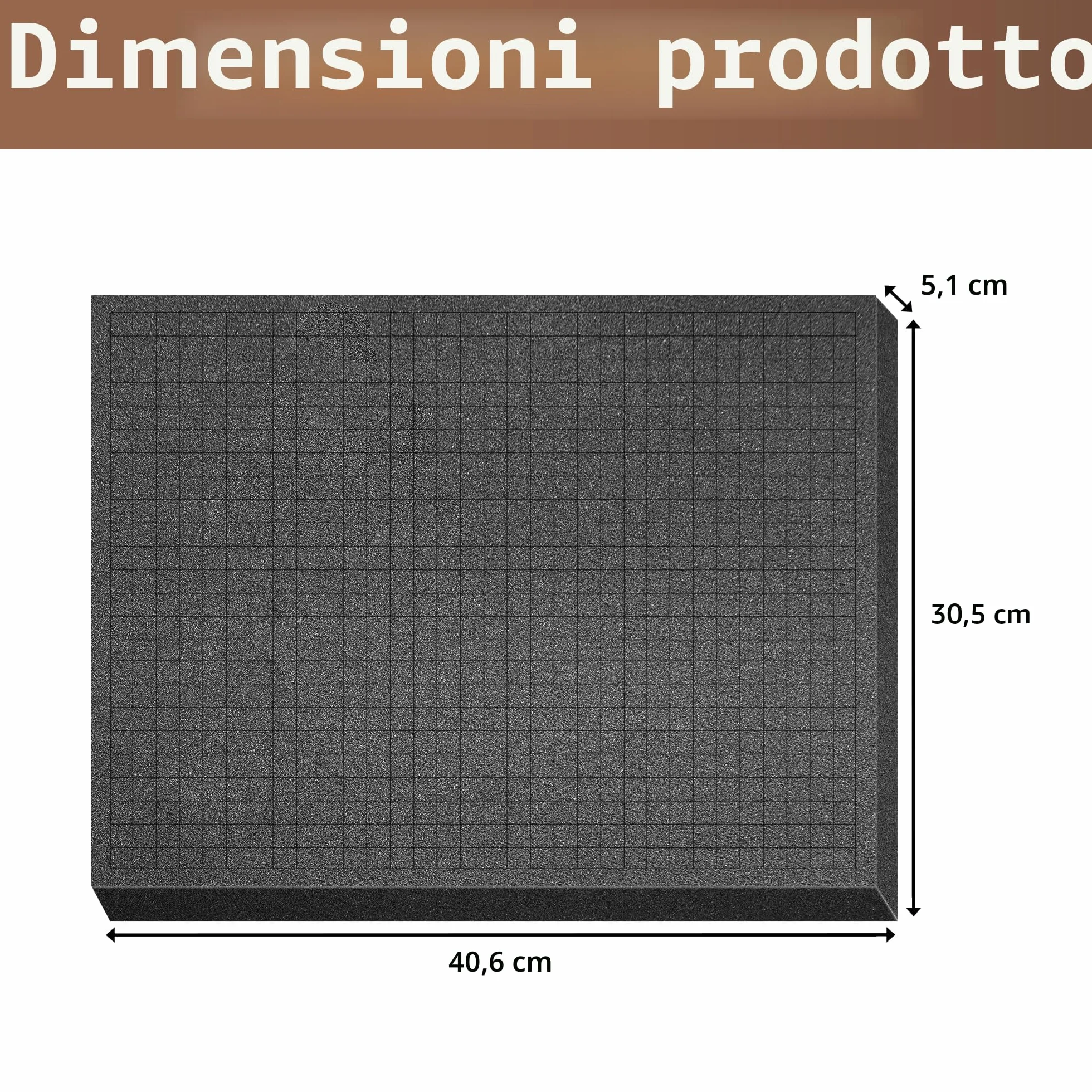 4 Pezzi Poliuretano espanso,Inserto in schiuma pretagliato, Imbottitura a dadi in schiuma 400 x 300 x 50 mm valigetta per fotocamera, inserto per valigia, miniature, attrezzi