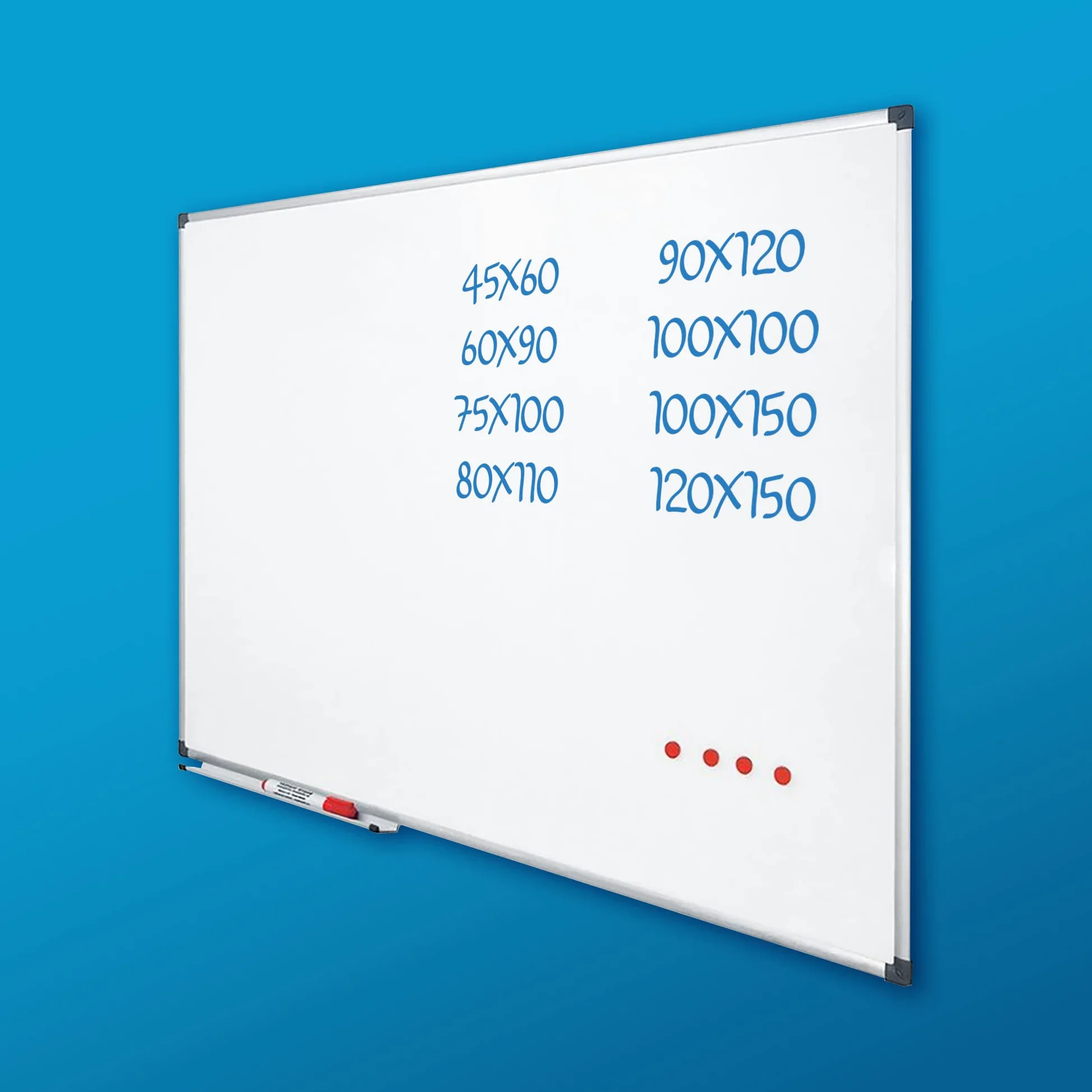 Lavagna cancellabile 80x110 cm con cornice di Vivol - White board e lavagna da muro - Magnetica