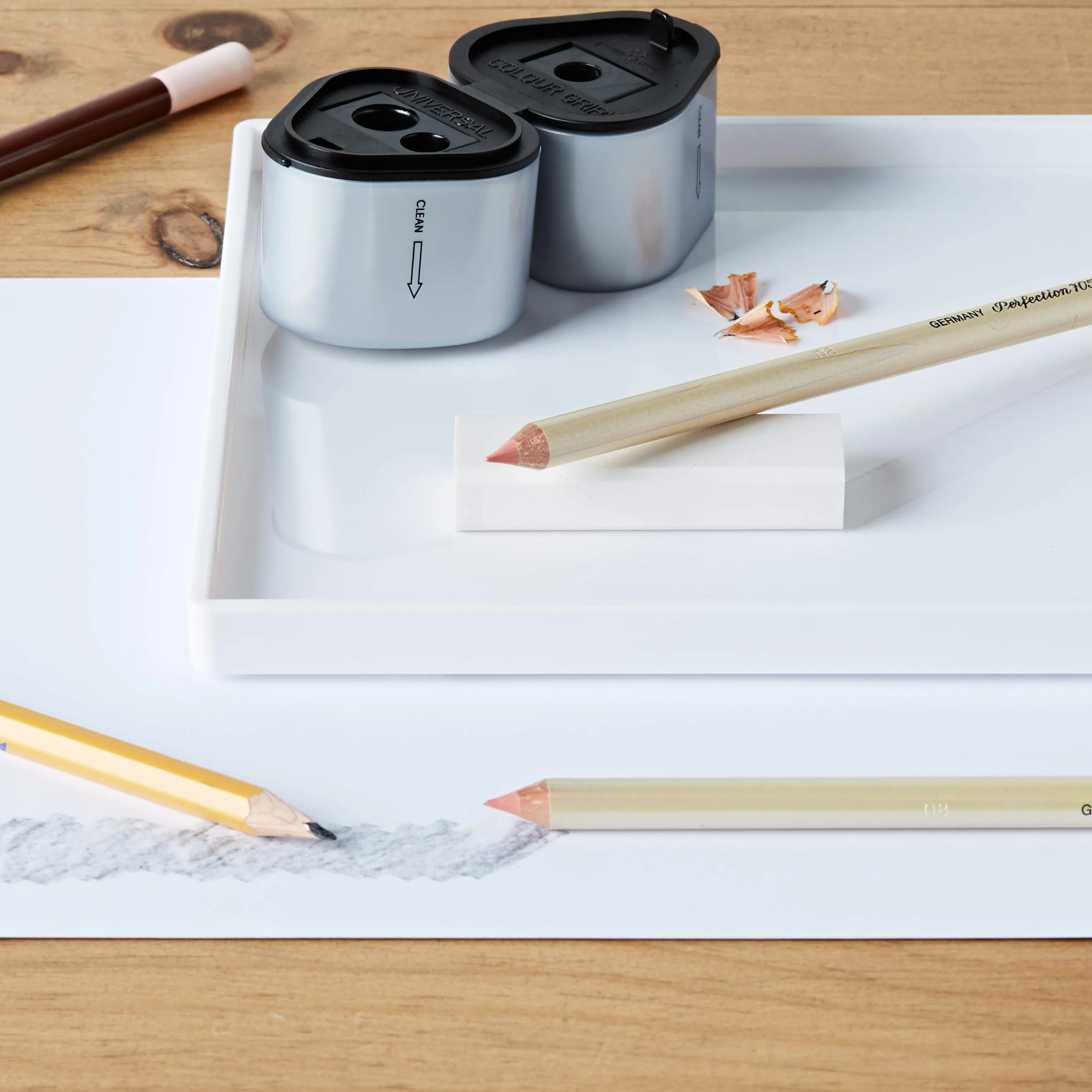 Faber-Castell Gomme a Forma di Matita, Confezione da 2, per Cancellare con Precisione