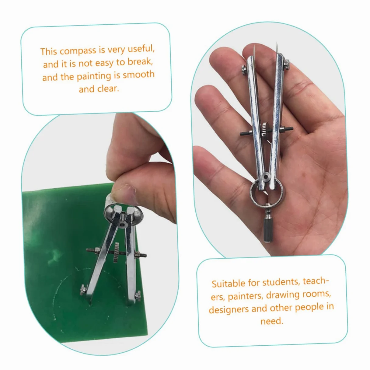 STOBOK 4 Pz Bussole compasso da carpentiere bussola dell'architettura strumenti di disegno della bussola strumento di disegno del cerchio gioielleria compassi da disegno fionda alunno