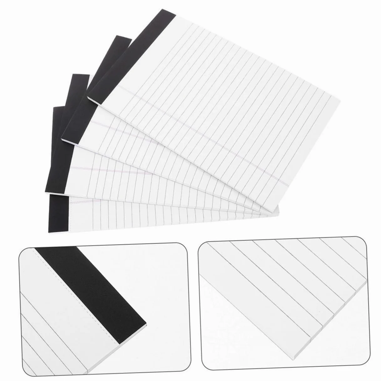 Lurrose Festa Scuola Decor Set di 8 Blocchi Note Legali A5 Carta a Righe Larghe, Facili da Strappare, Design Delicato e Semplice per Studenti e Appunti
