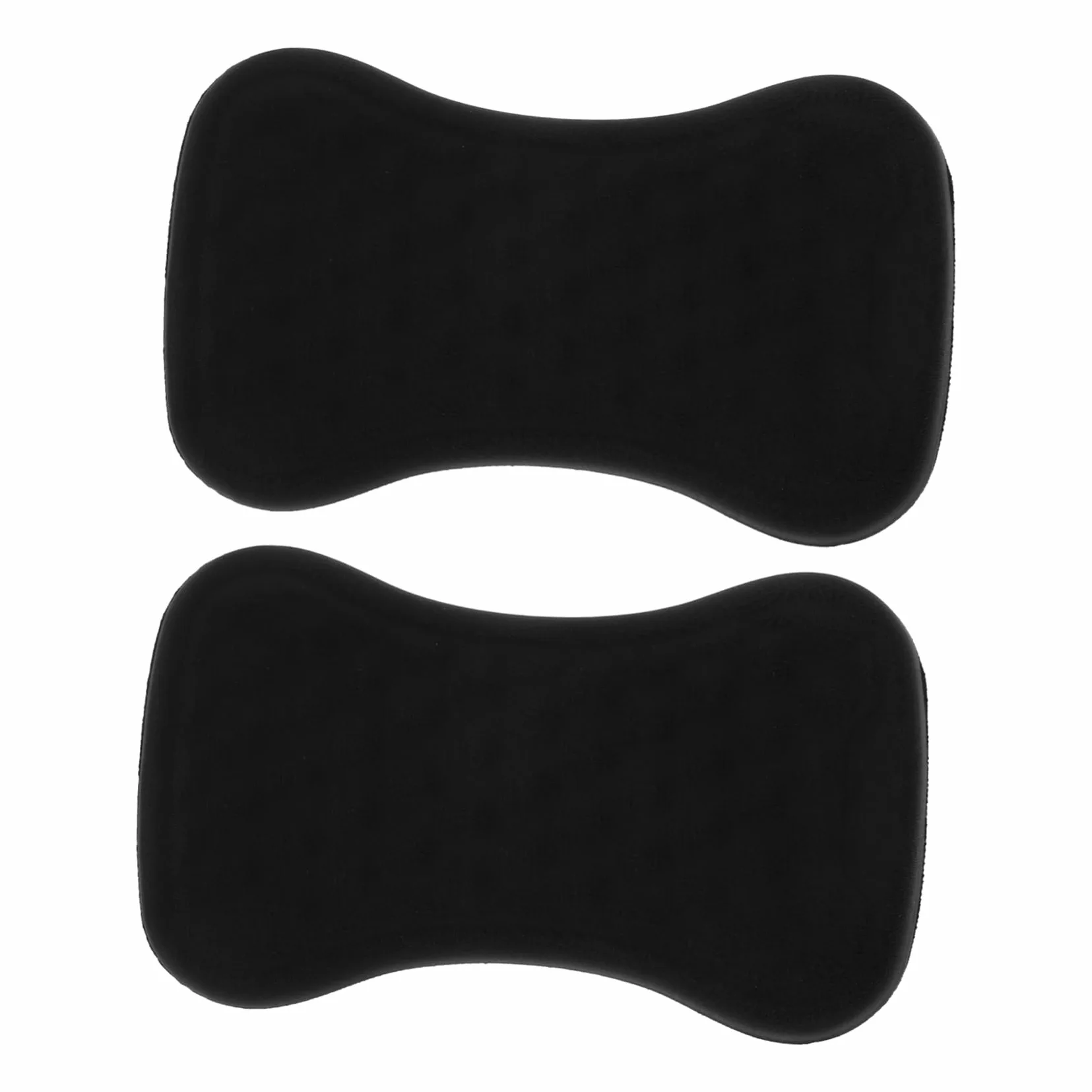 2 Pezzi Tappetino Da Polso Per Mouse Da Gioco Da Tastiera Poggiapolsi Ergonomico Black