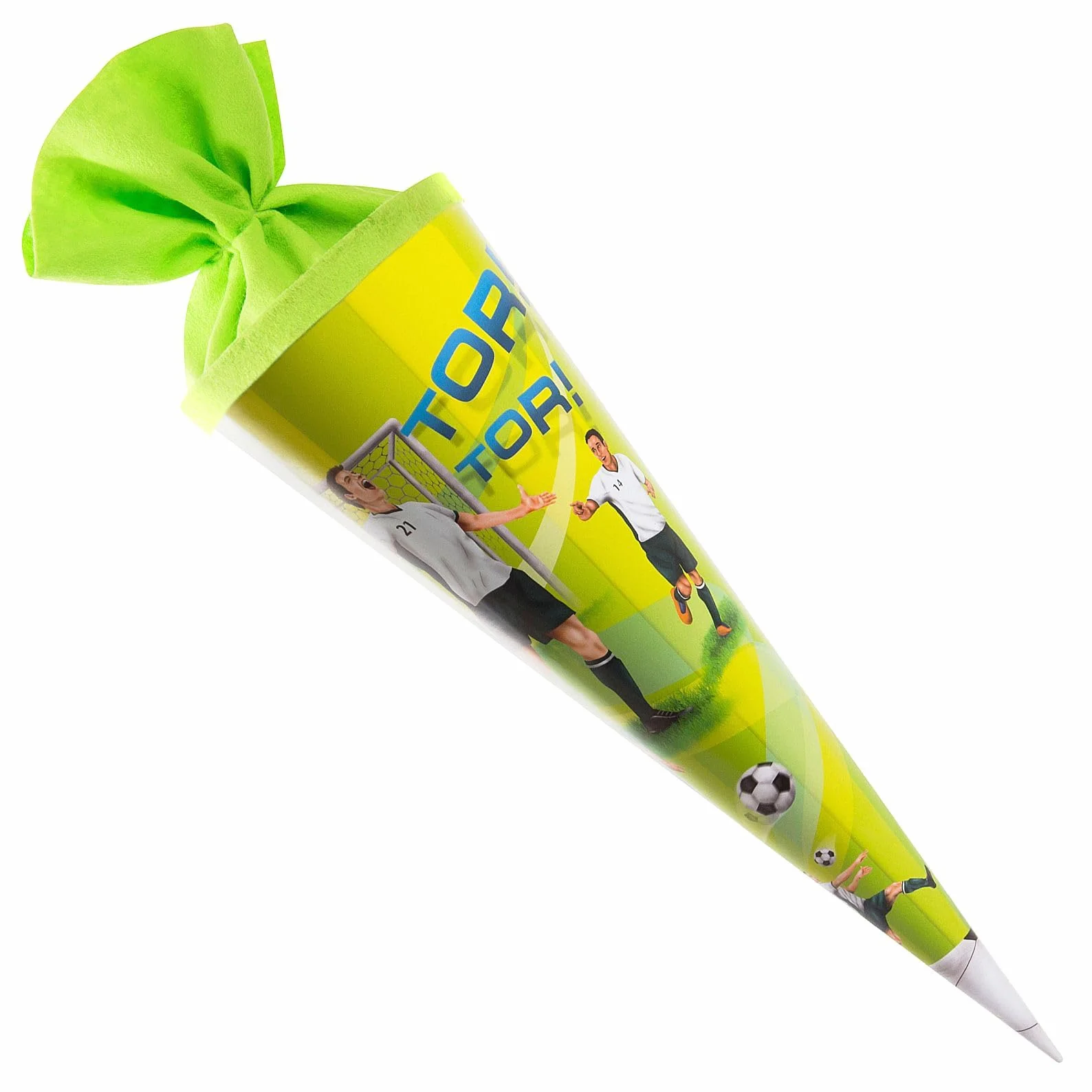 Goldbuch Sacchetto per Fratelli Motivo Calcio Scatola Laccata Confezione Regalo Feltro Verde Lunghezza 35 cm