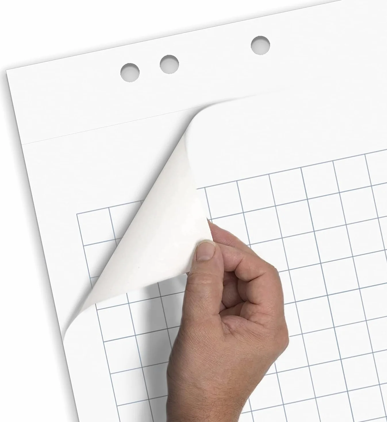 Landré Carta riciclata a quadretti 20 fogli 6 fori 5 pezzi