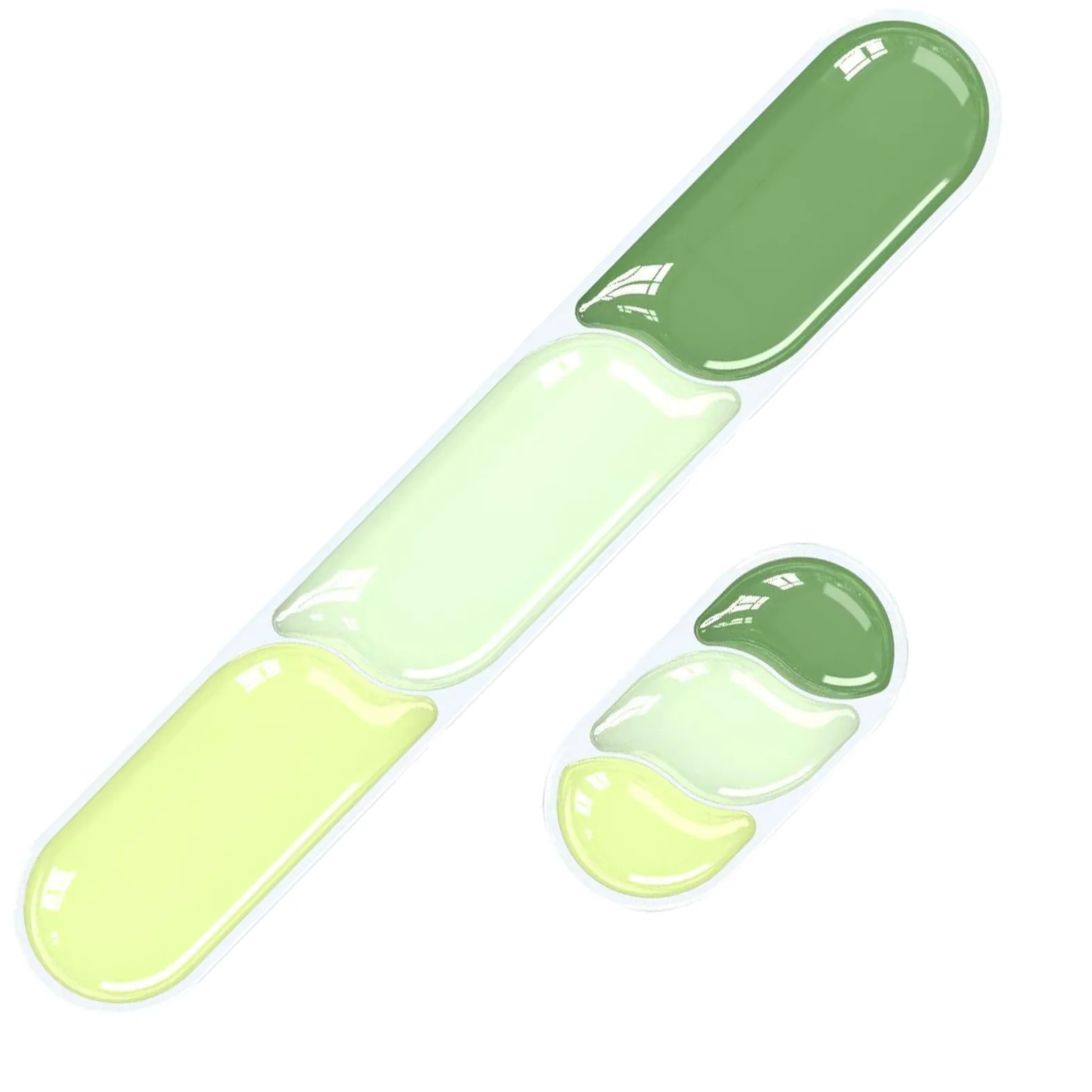 Poggiapolsi per tastiera in gel, poggiapolsi ergonomico per tastiera e mouse del computer, supporto morbido per il polso e tappetino per tastiera per digitare sollievo dal dolore, adatto per ufficio