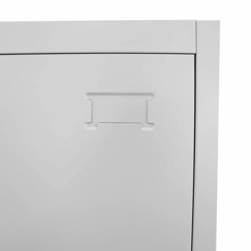 Tidyard Armadio spogliatoio Metallico in Acciaio, con 12 Ante con Serratura, per Gli Spogliatoi Sportivi o Aziendali, 12 Scomparti 90x45x180 cm