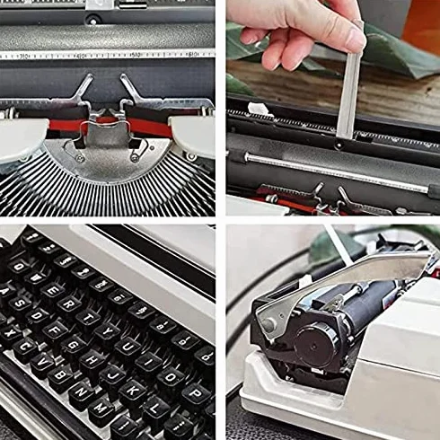 Macchina da scrivere manuale, macchina da scrivere meccanica portatile di ispirazione retrò per scrivere lettere e artigianato