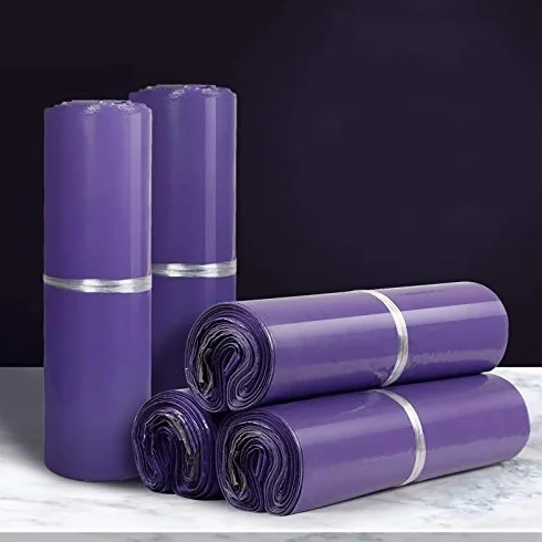 Buste Per Spedizioni,Buste Per Spedizione 100 buste di posta in materiale PE impermeabili viola nuove buste di imballaggio stampate con sacchetti di immagazzinaggio di corriere autosigillanti (Color
