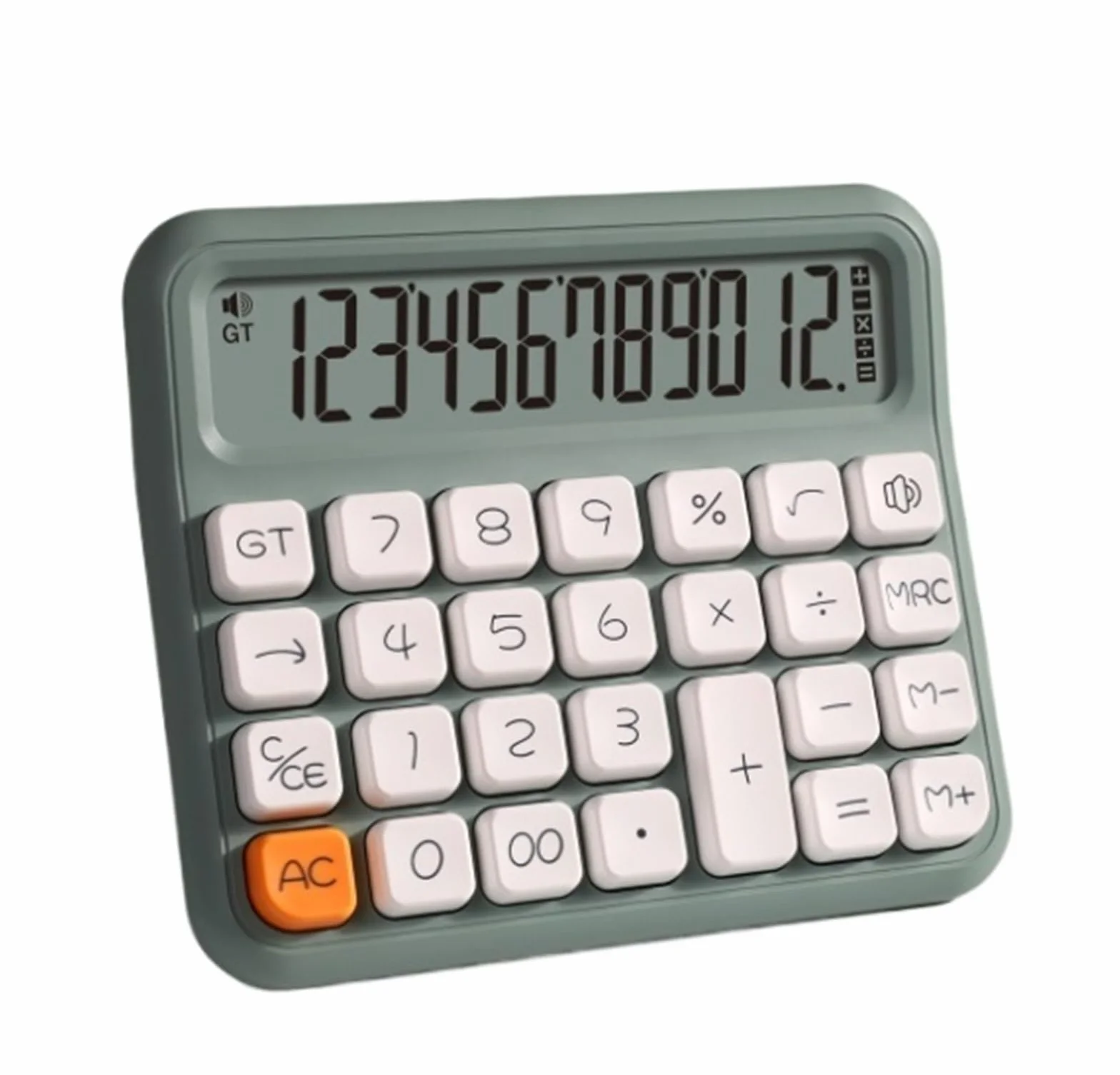 Strumenti Di Calcolo Calcolatrice Portatile Da Tavolo Con Tasti Portatili Adatta For Ufficio Scuola Casa Adatto Per Lo Studio(Grün)