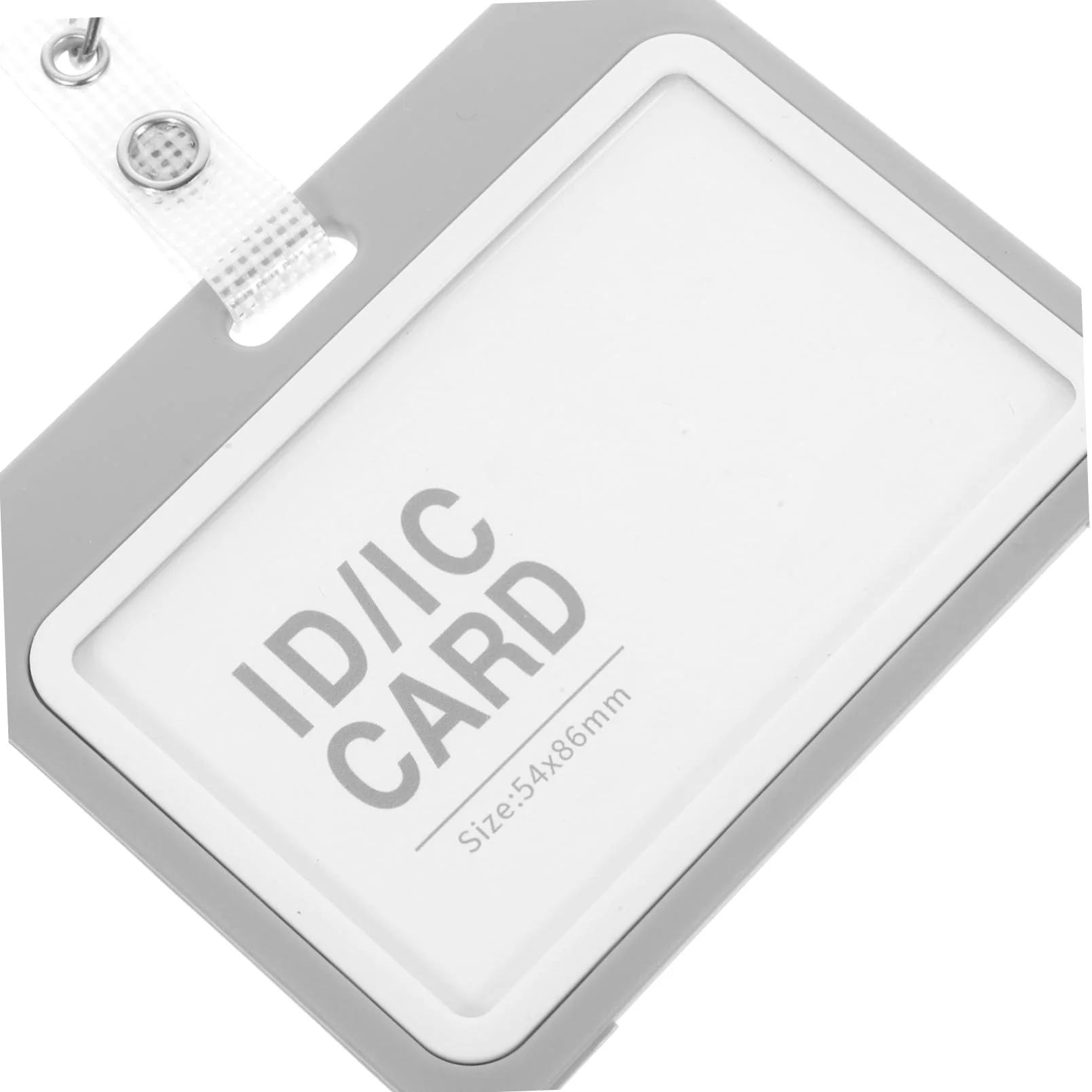 HOMSFOU Set 10 Porta Badge Trasparente in Plastico Leggero con Cordino da Collo Estensibile Proteggi Tessere per Insegnanti e Infermieri