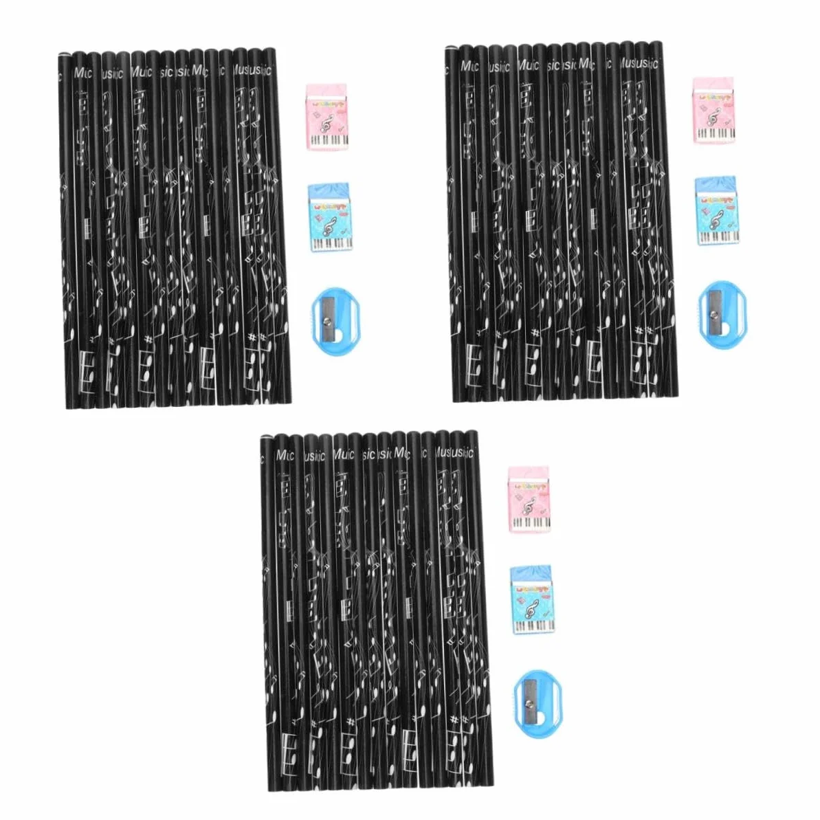 DOITOOL 108 Pezzi Matite in per Note Musicali Design Ergonomico per Scrittura Regalo per Scuola e Festa Matite Divertenti per Studenti