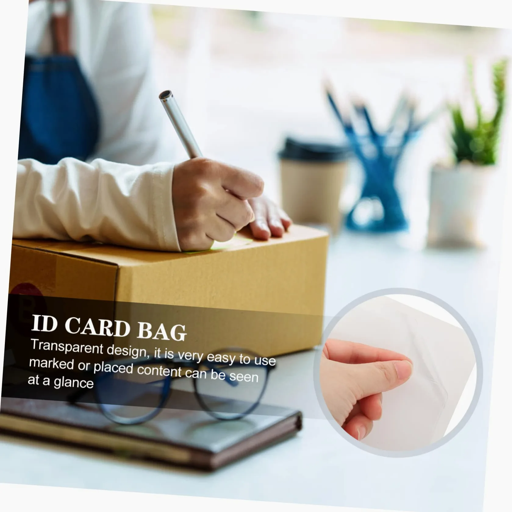 Gadpiparty 4 Set Trasparenti Per Etichette Carte Autoadesive Per Ufficio Scuola E Casa 20 Pezzi * 4