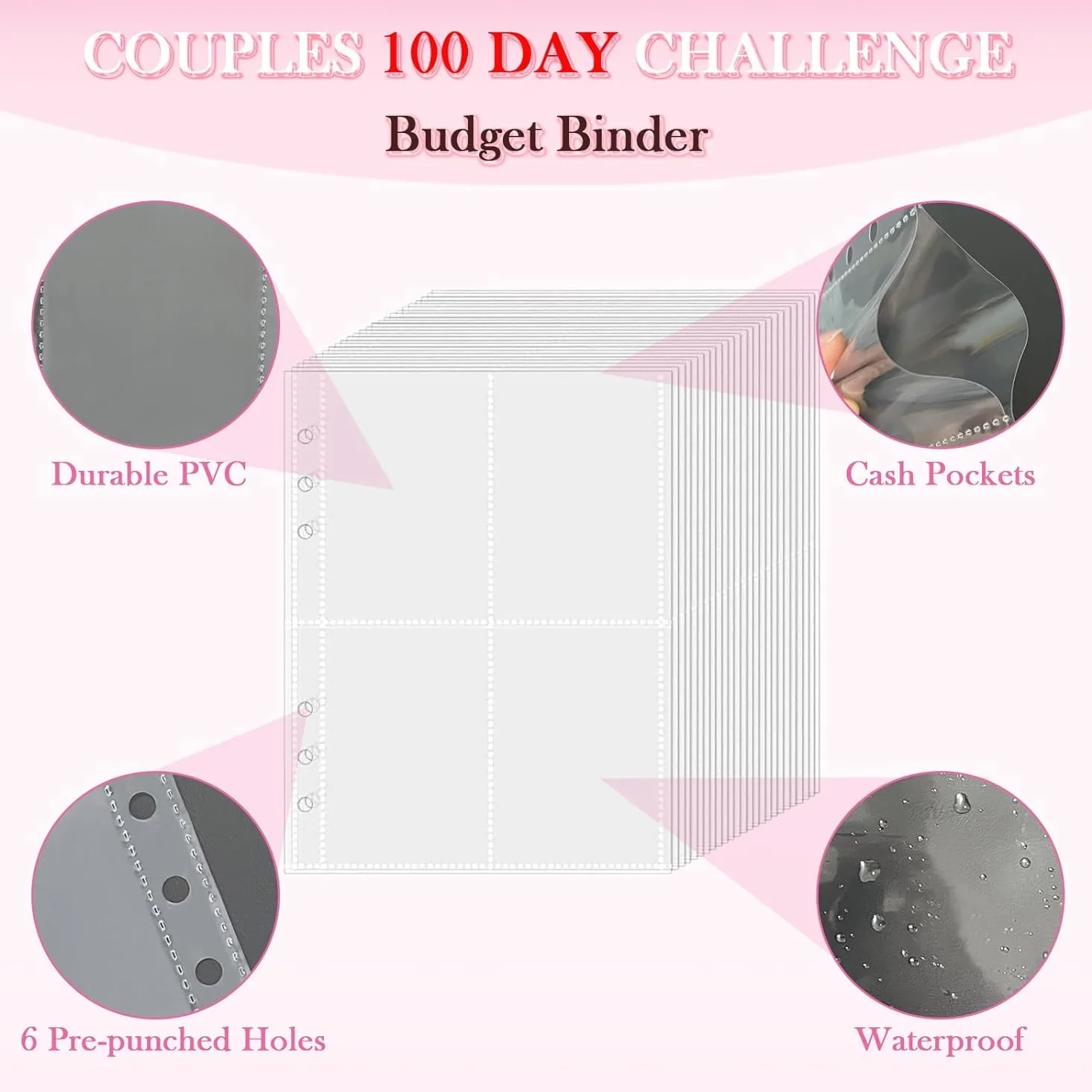 100 Envelope Saving Challenge, Pianificatore di Budget, Sfida del Risparmio, Cartella del Risparmio, Libro del Risparmio