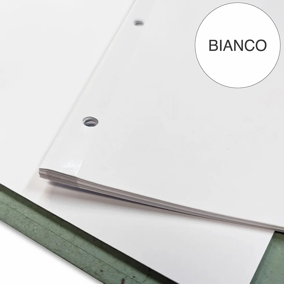 Ricambi Bandup A4 Con Banda Rinforzata – Rigatura Bianca – 21x29,7 cm – 40 Fogli – Carta 90g/mq